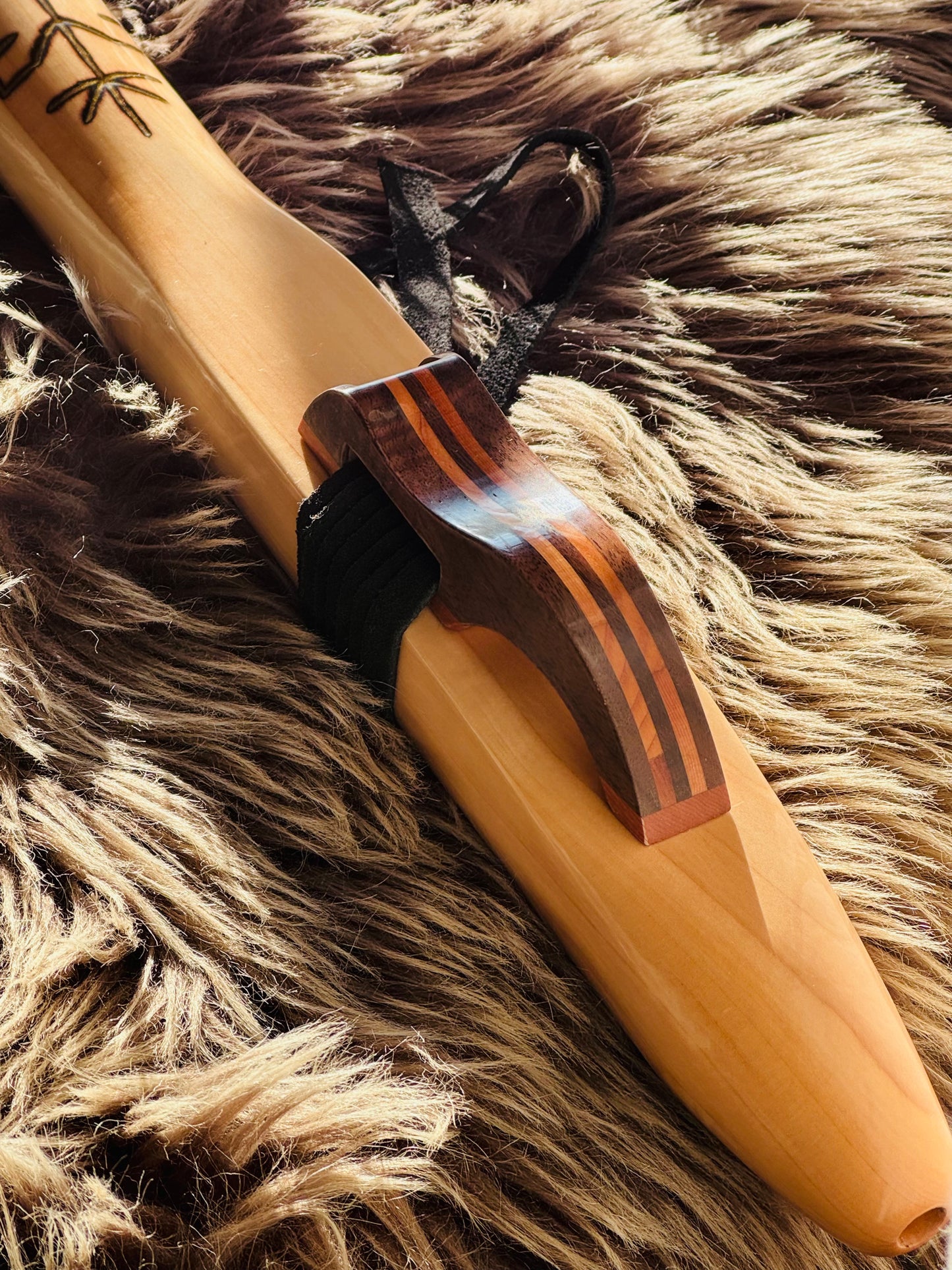 Native American style bass flute B 440Hz