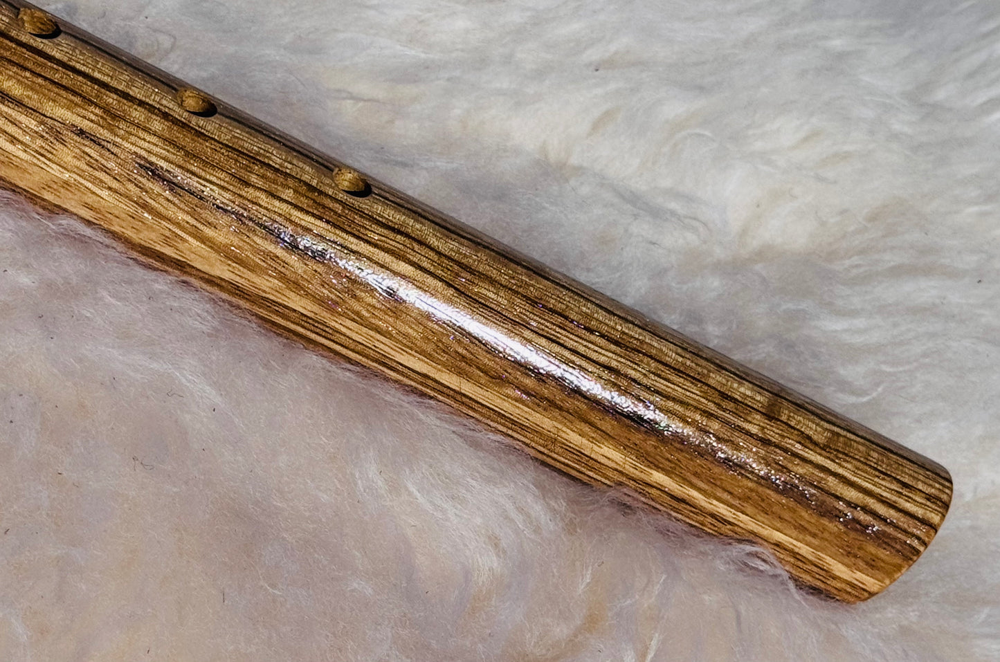 Native American style flute Zebrano G 432Hz