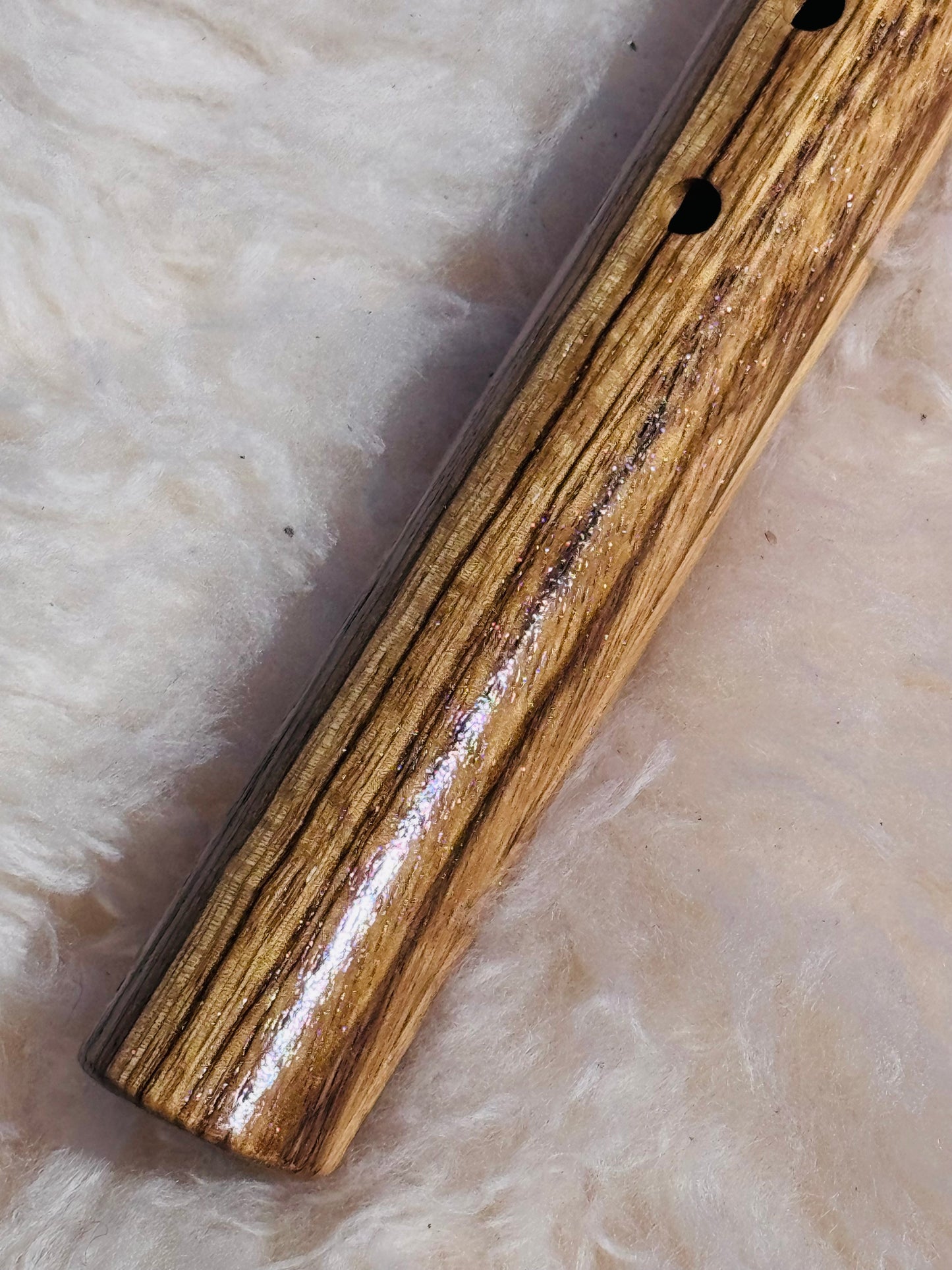 Native American style flute Zebrano G 432Hz