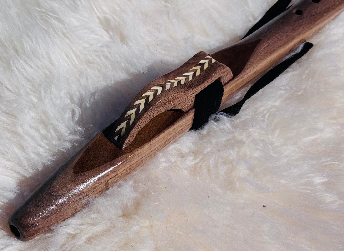Native American style flute Walnut G 432Hz