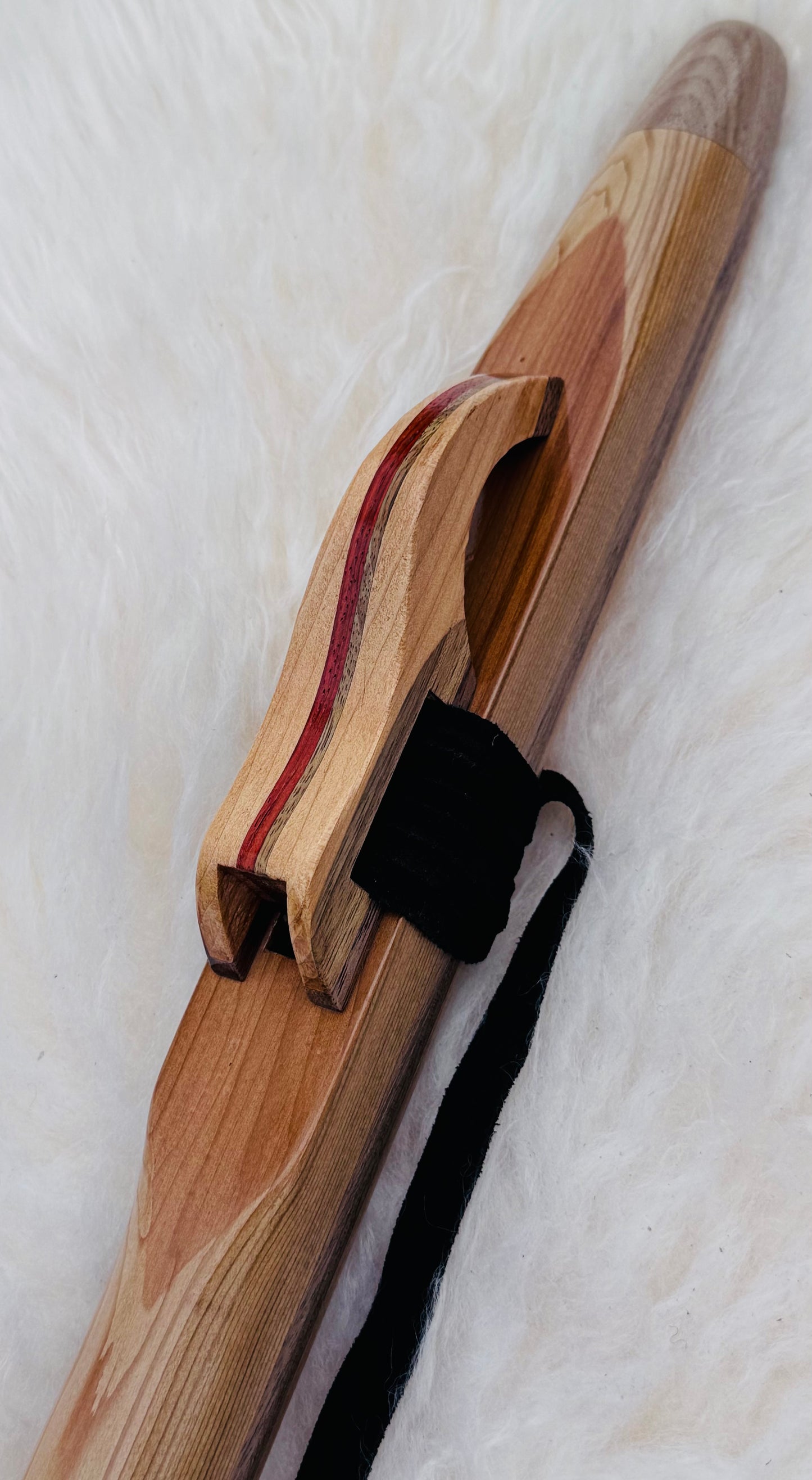 Native American style flute Cedar F# 432Hz