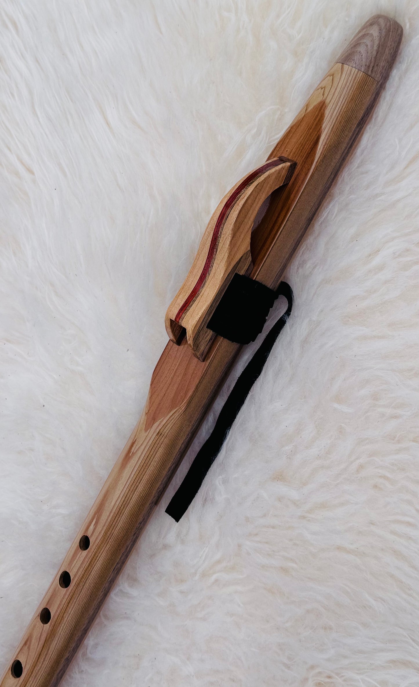 Native American style flute Cedar F# 432Hz