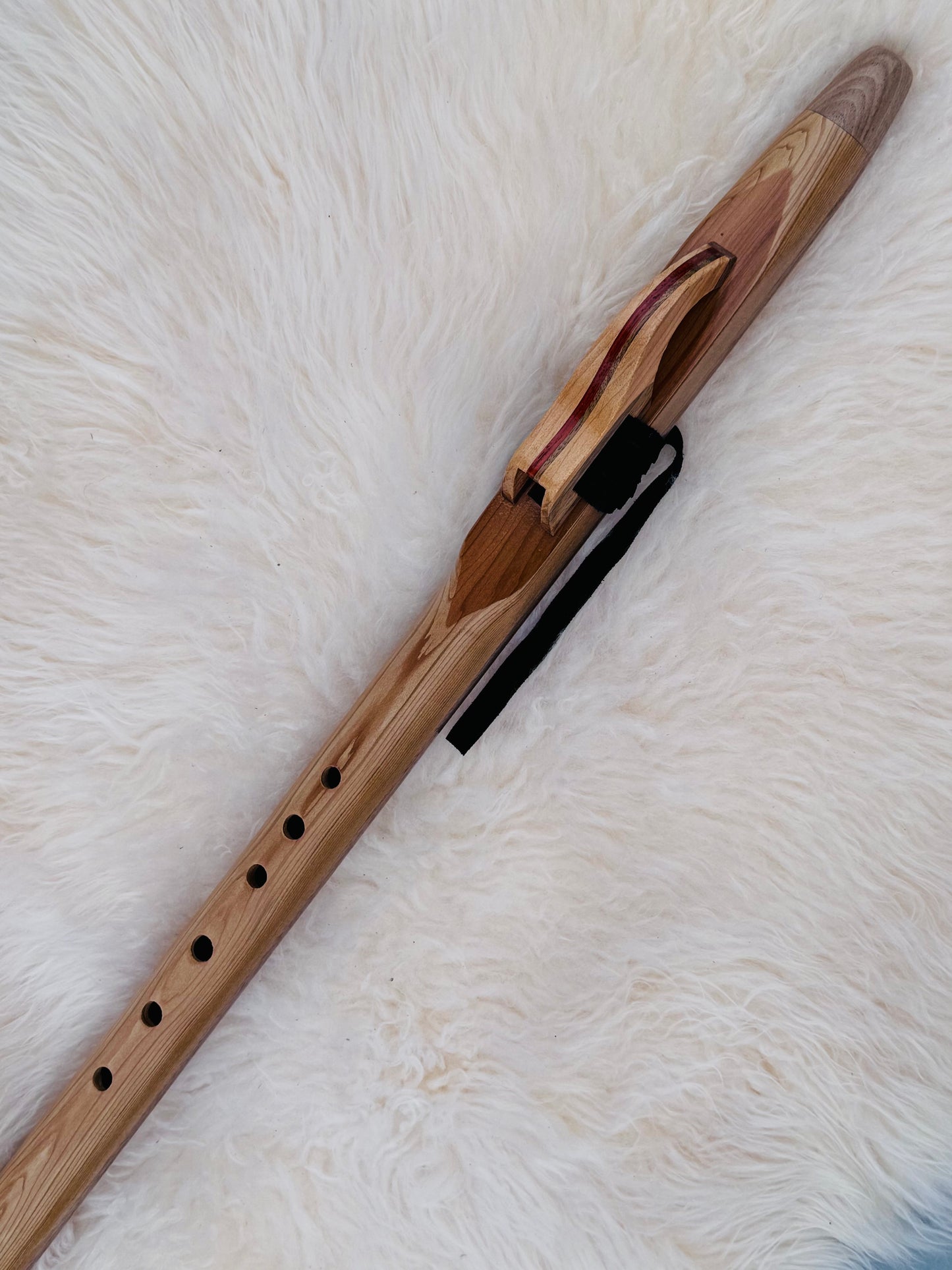 Native American style flute Cedar F# 432Hz