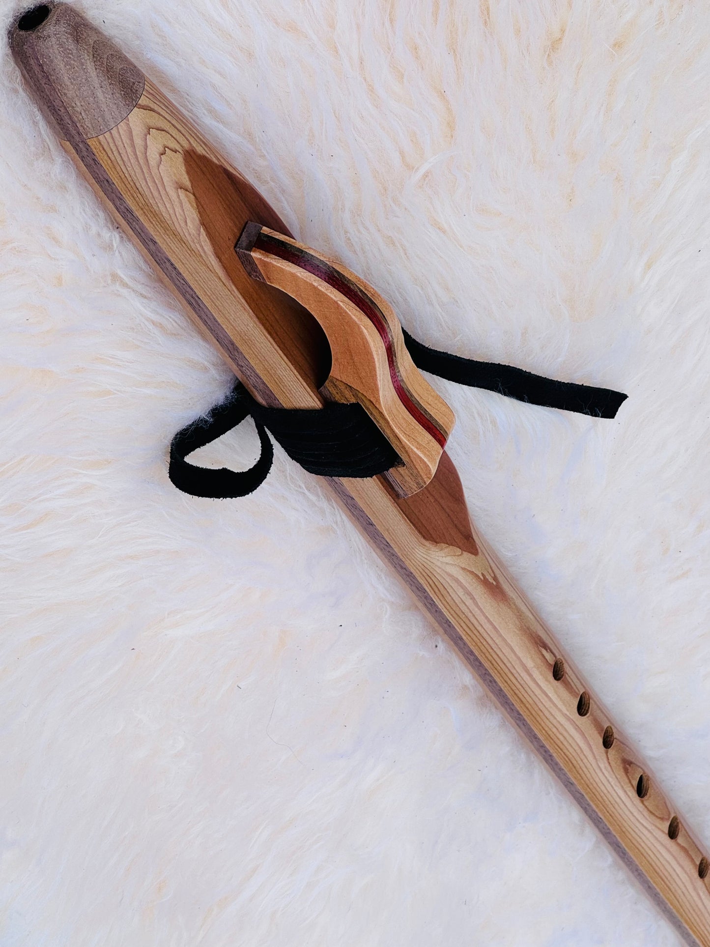 Native American style flute Cedar F# 432Hz