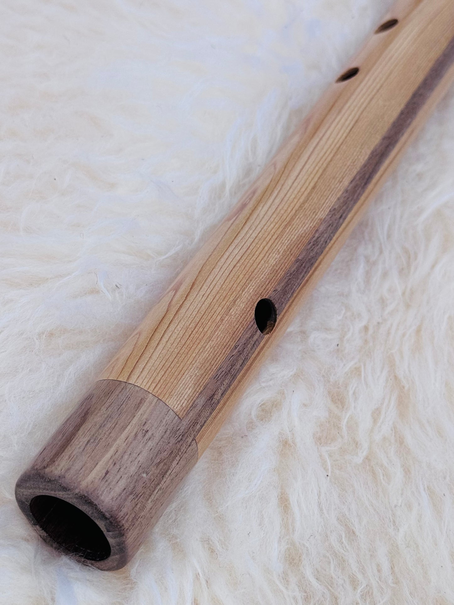 Native American style flute Cedar F# 432Hz