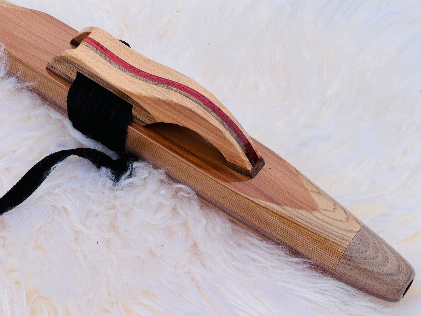 Native American style flute Cedar F# 432Hz