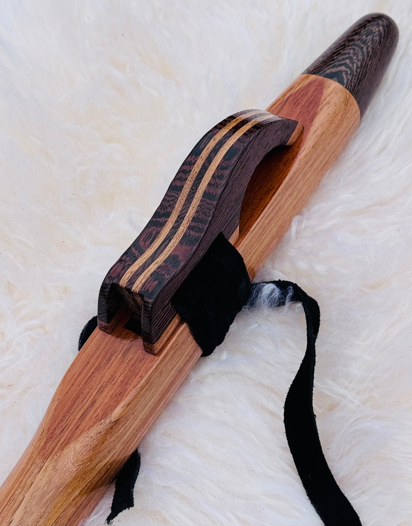 Native American style flute Jatoba&Wenge F#432Hz