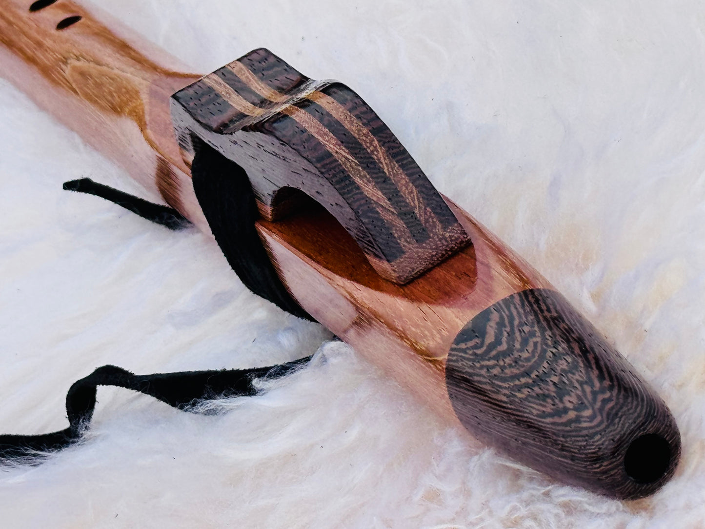 Native American style flute Jatoba&Wenge F#432Hz