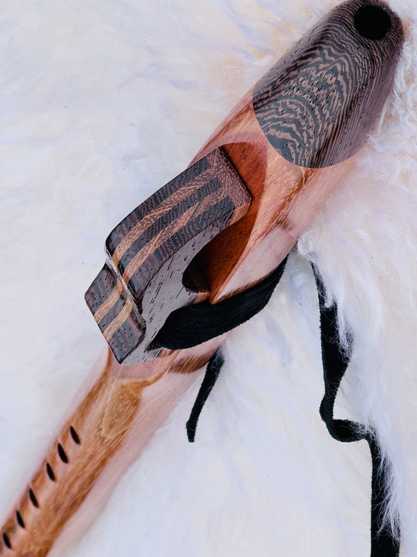Native American style flute Jatoba&Wenge F#432Hz