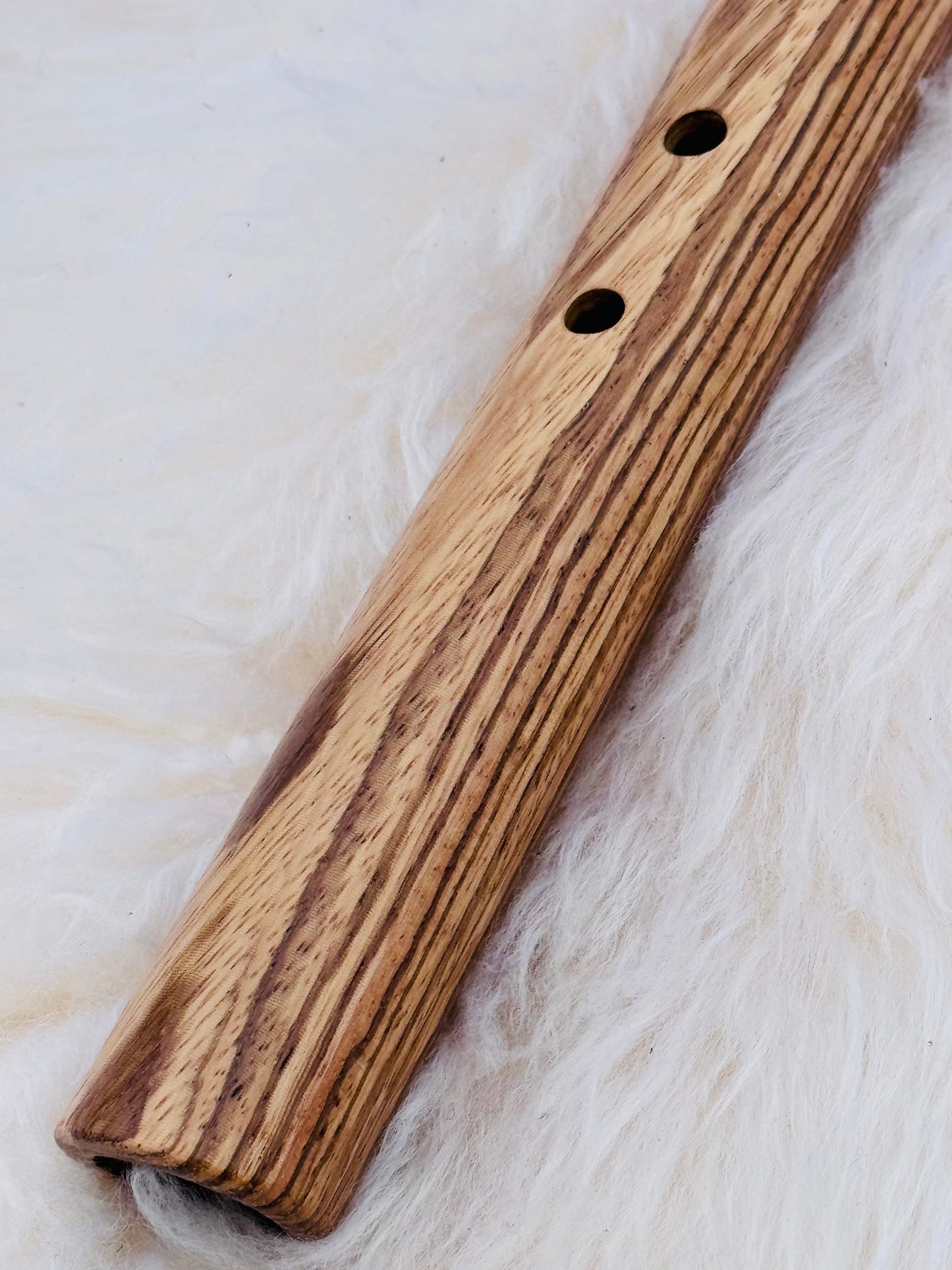 Native American style flute Zebrano F# 432Hz