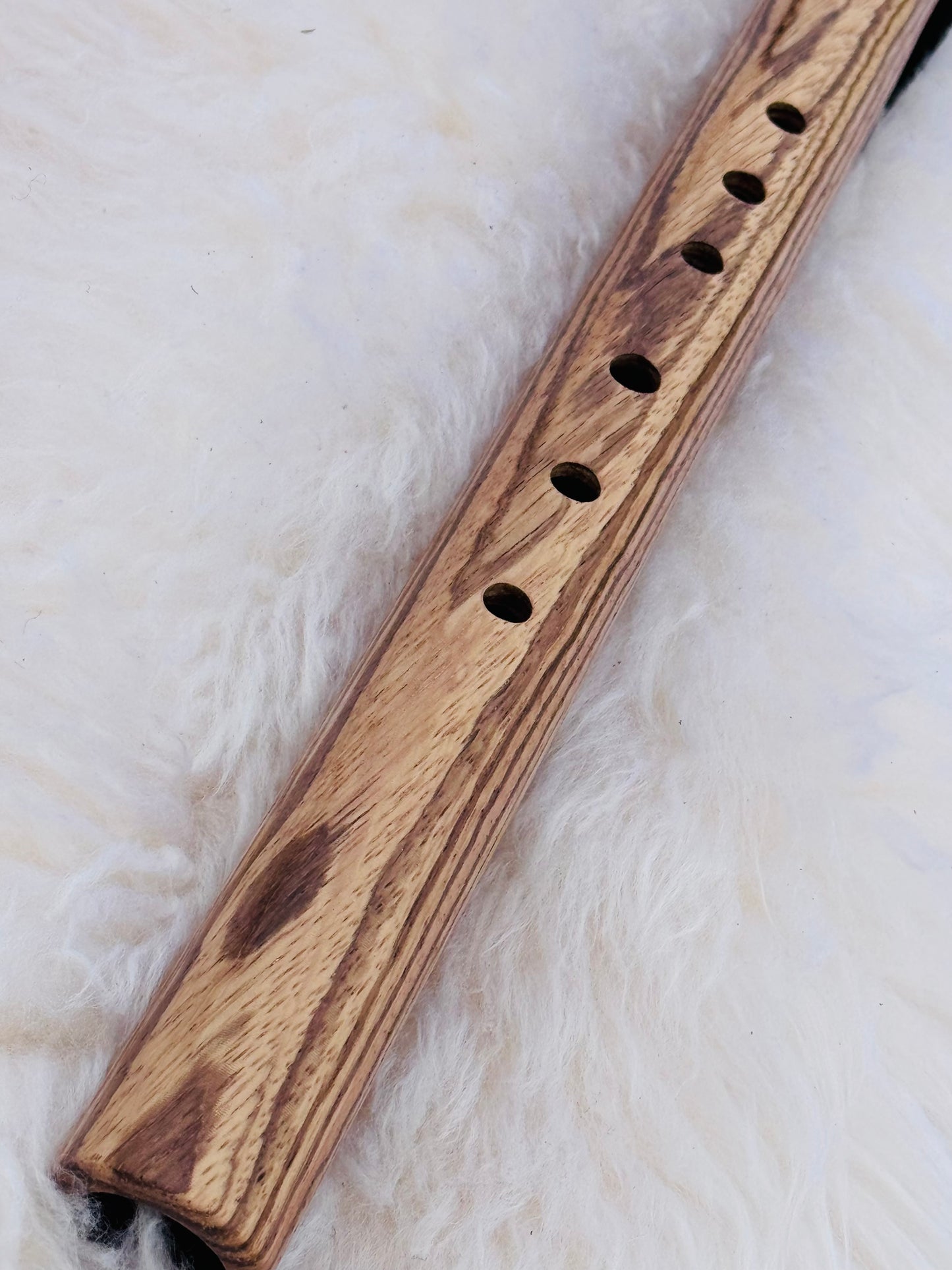 Native American style flute Zebrano F# 432Hz