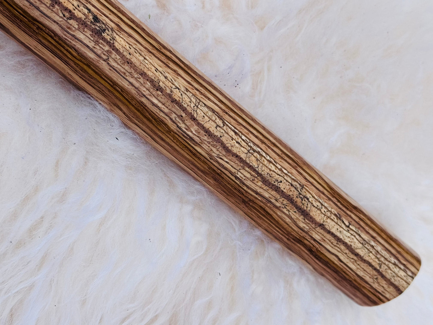 Native American style flute Zebrano F# 432Hz