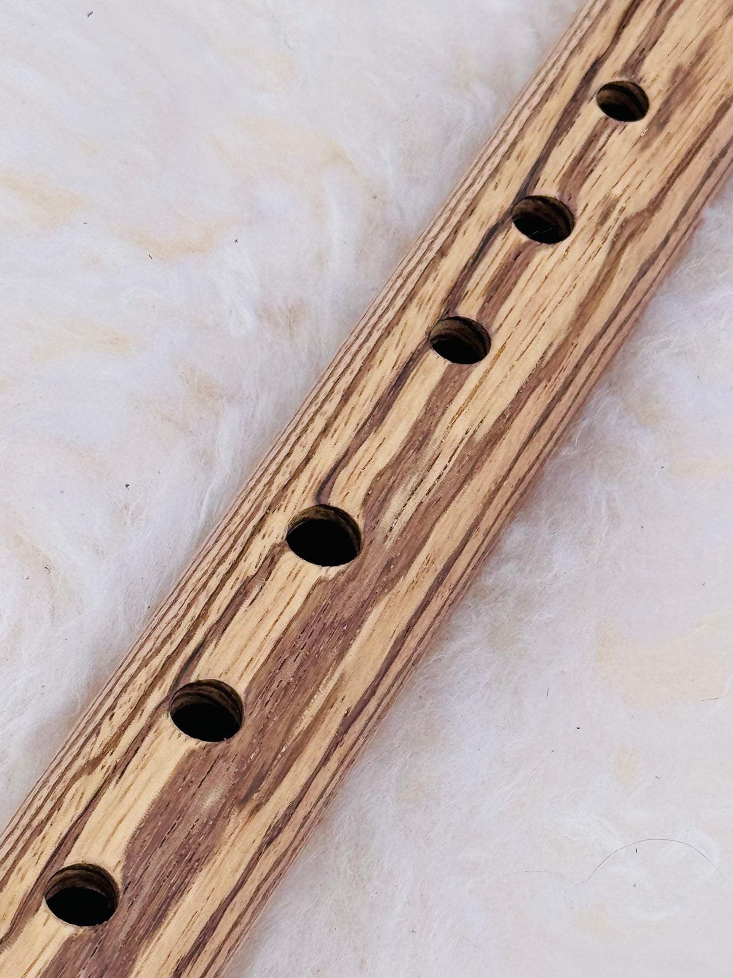 Native American style flute Zebrano F# 440Hz