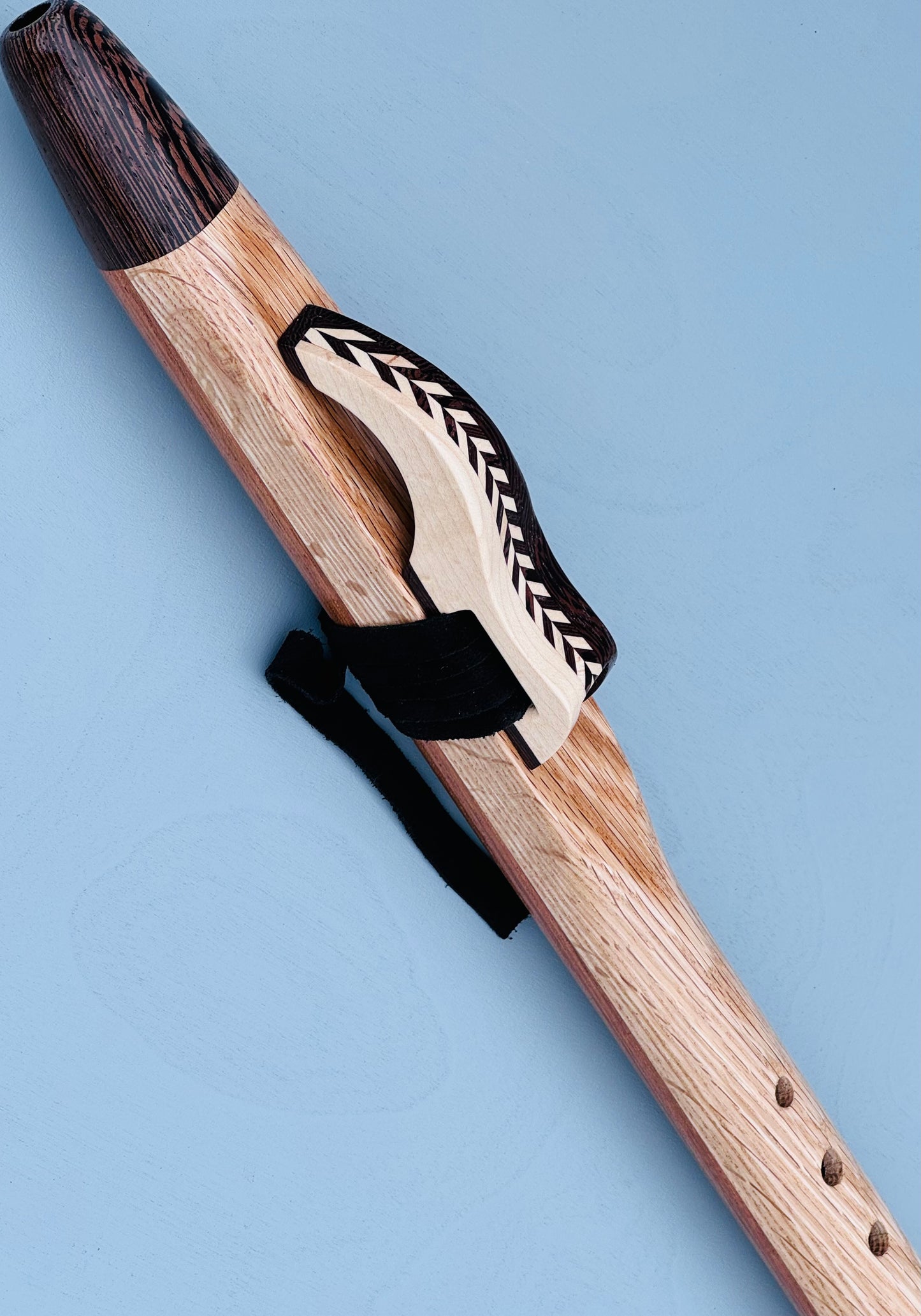 Native American style flute Oak&Wenge F# 440Hz