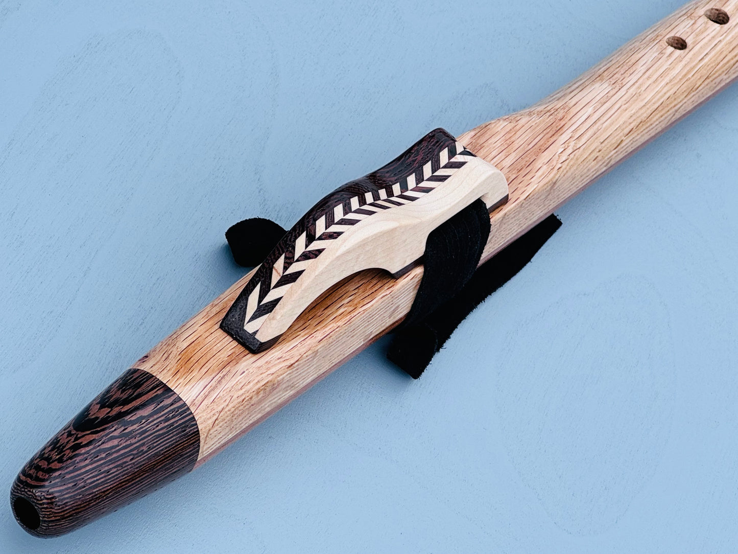 Native American style flute Oak&Wenge F# 440Hz