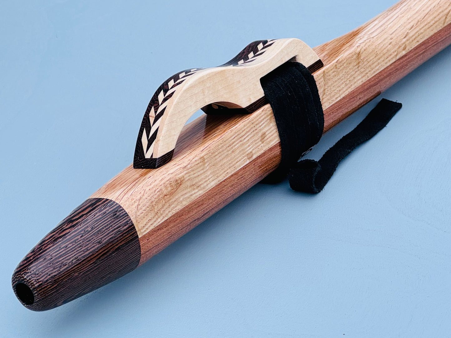 Native American style flute Oak&Wenge F# 440Hz