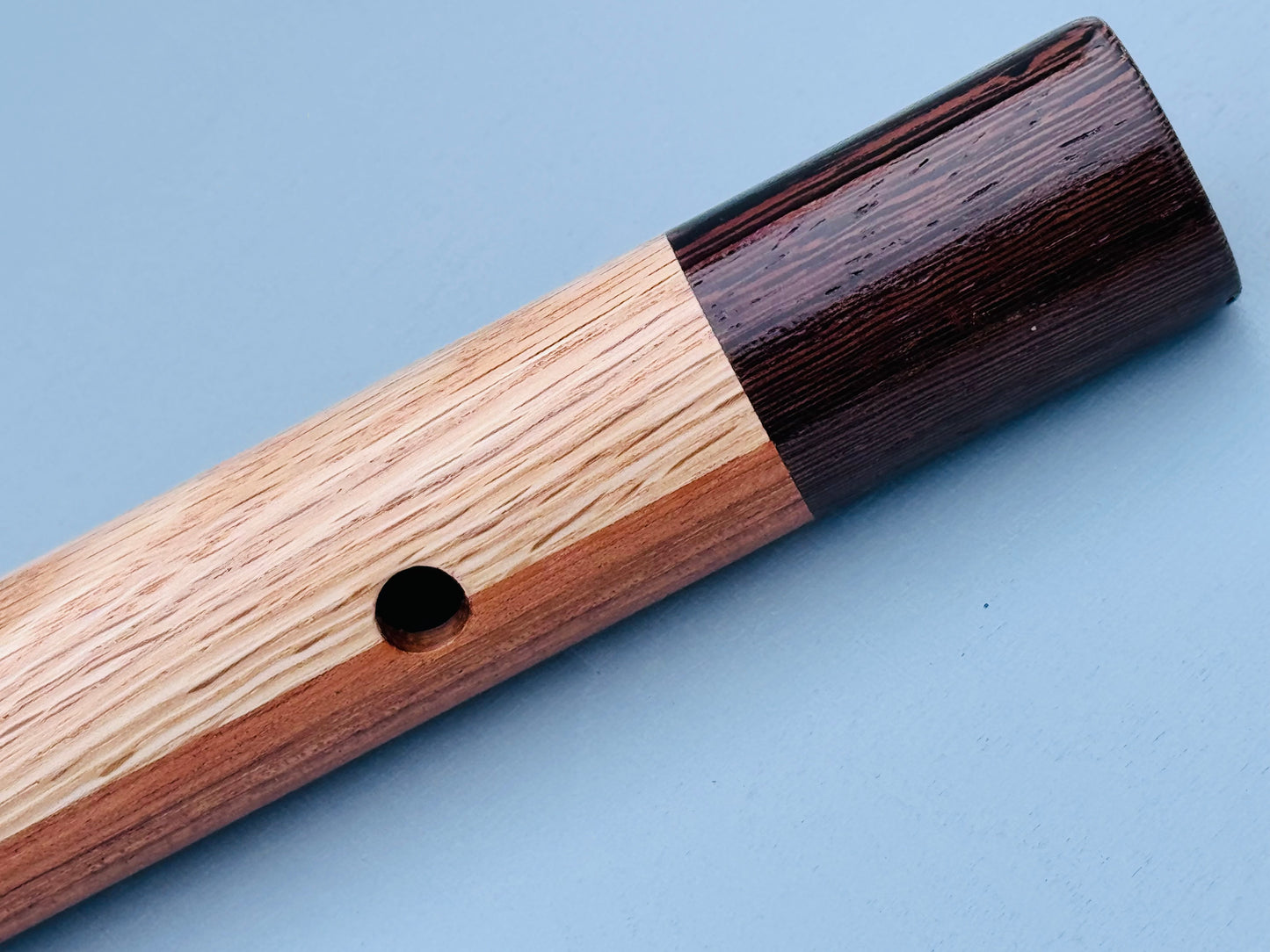 Native American style flute Oak&Wenge F# 440Hz