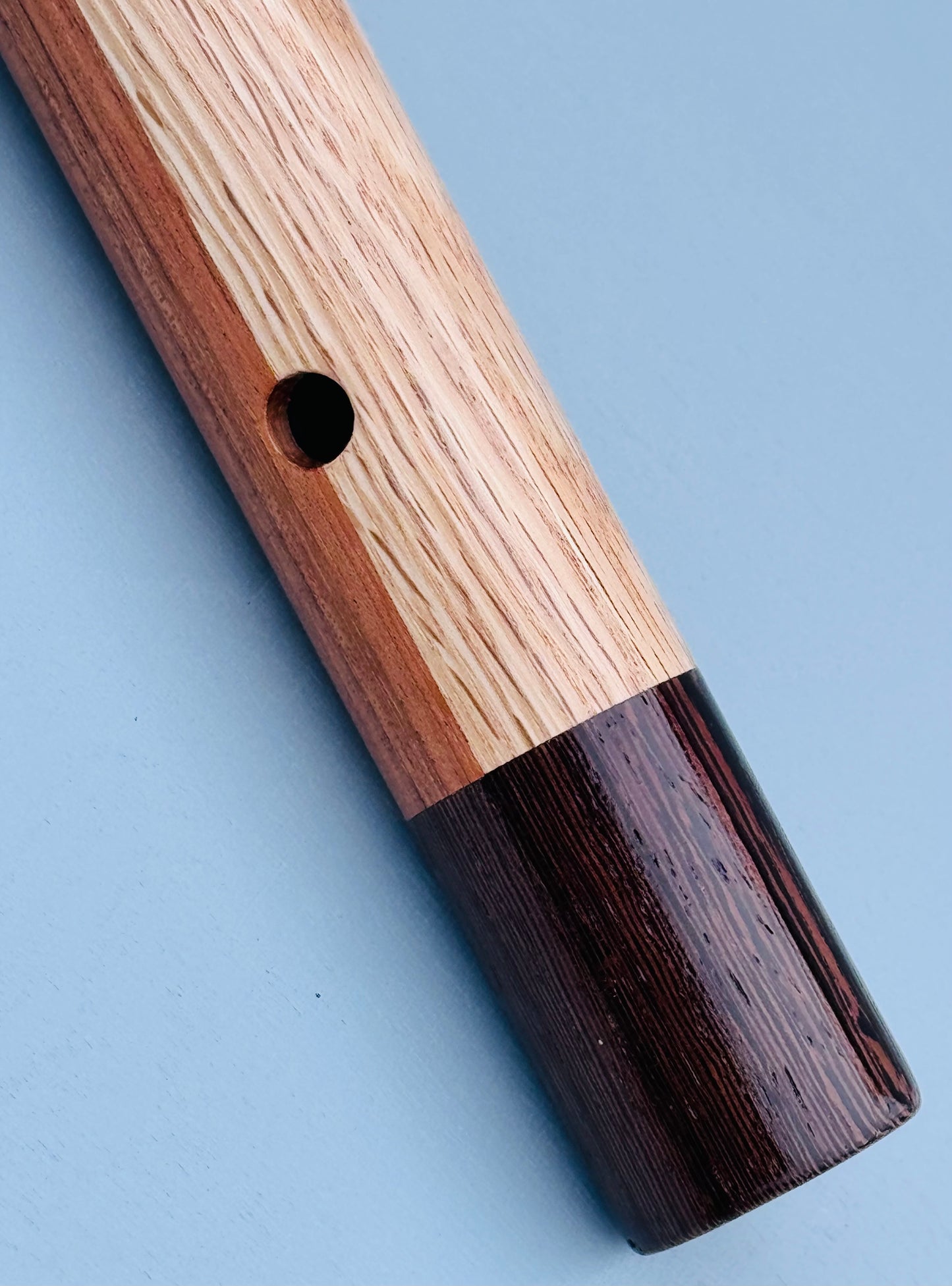 Native American style flute Oak&Wenge F# 440Hz
