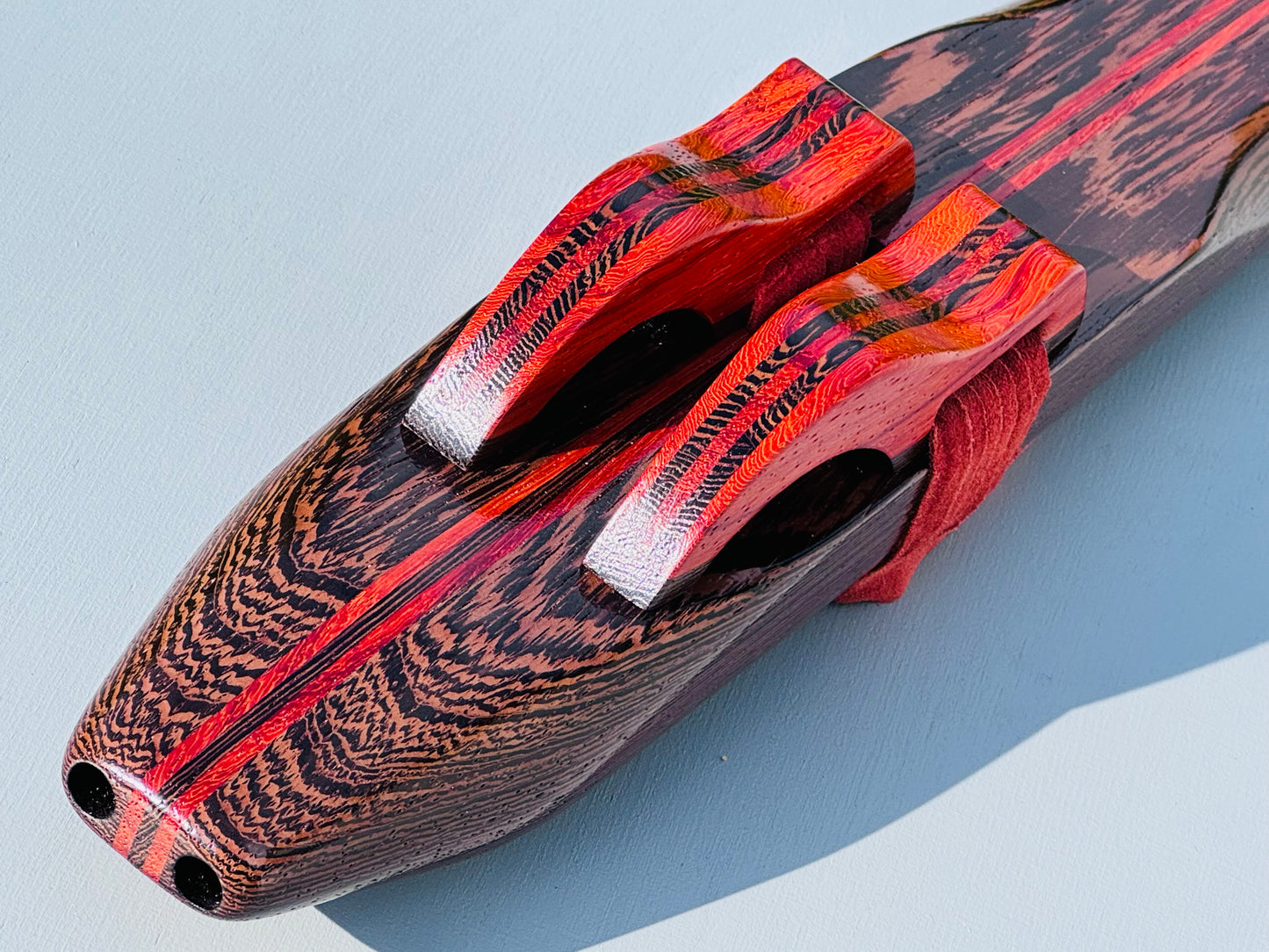 Native American style double flute Wenge G 440Hz