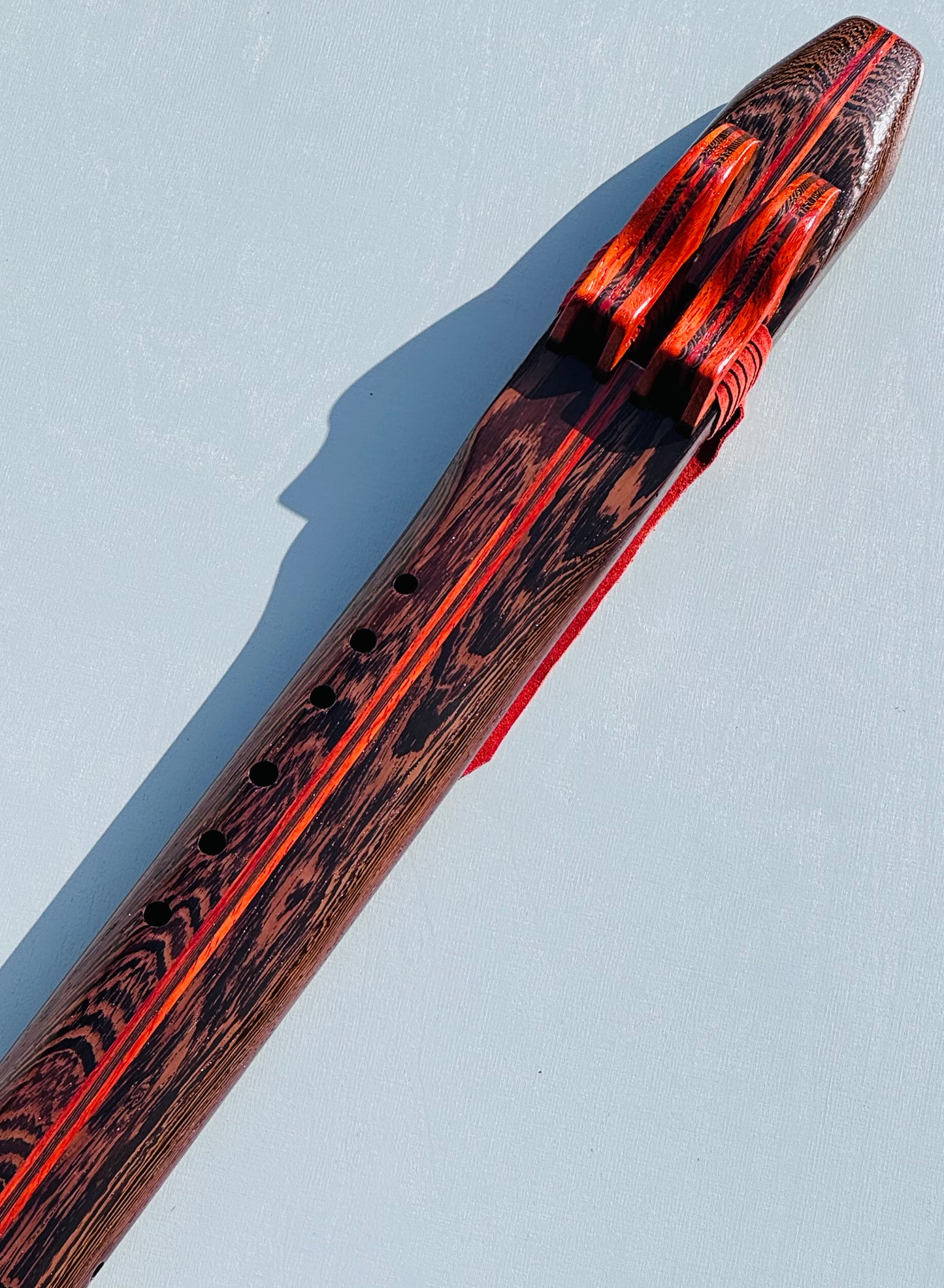 Native American style double flute Wenge G 440Hz