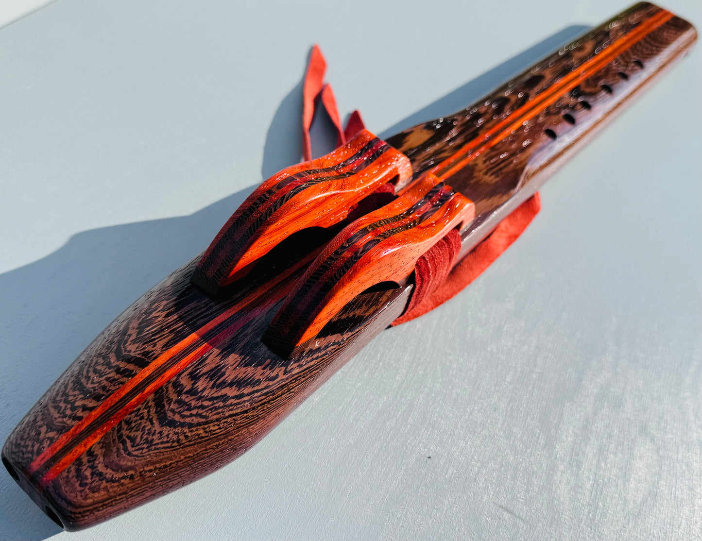 Native American style double flute Wenge G 440Hz