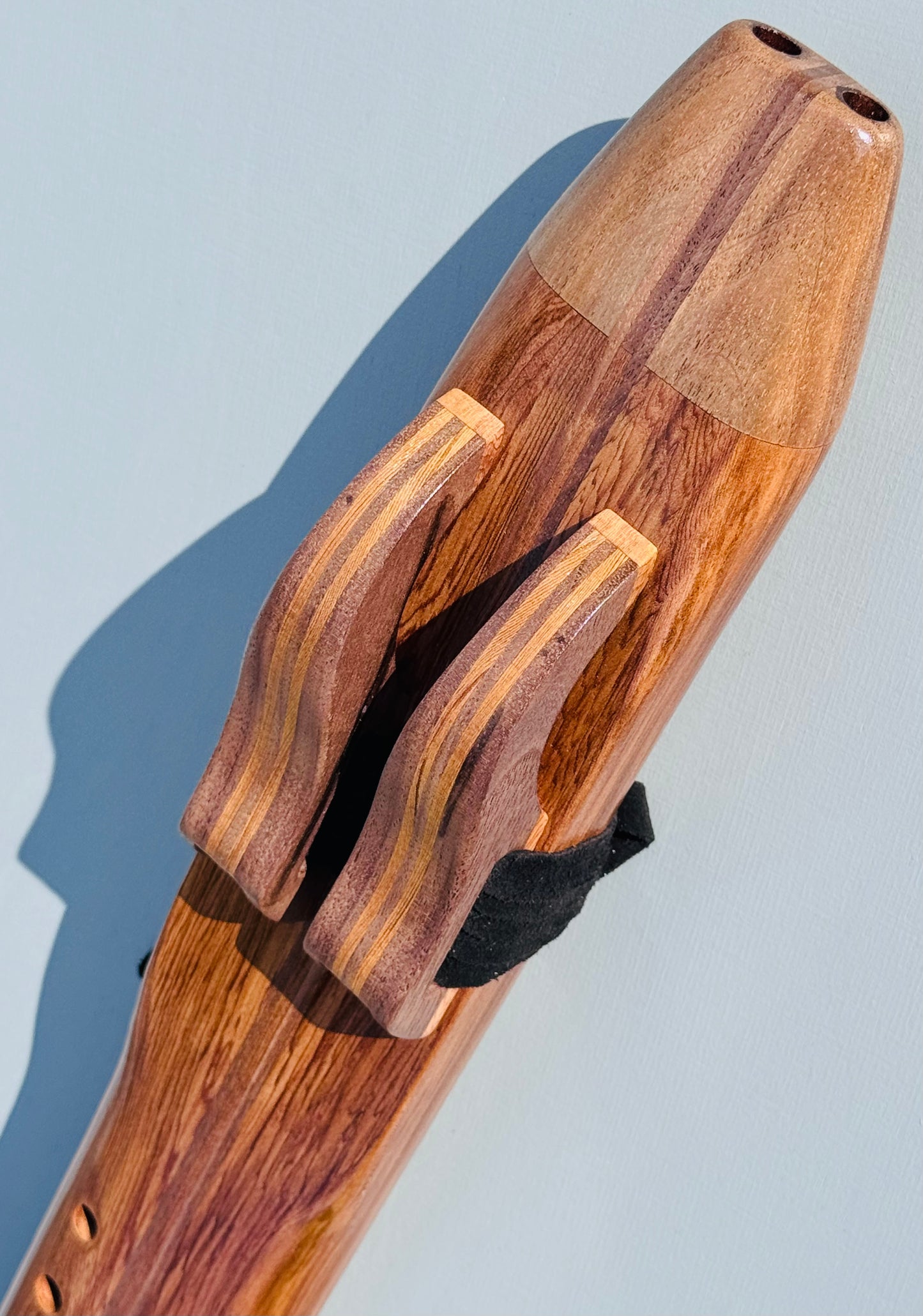 Native American style double flute Aromatic cedar&walnut G 432Hz