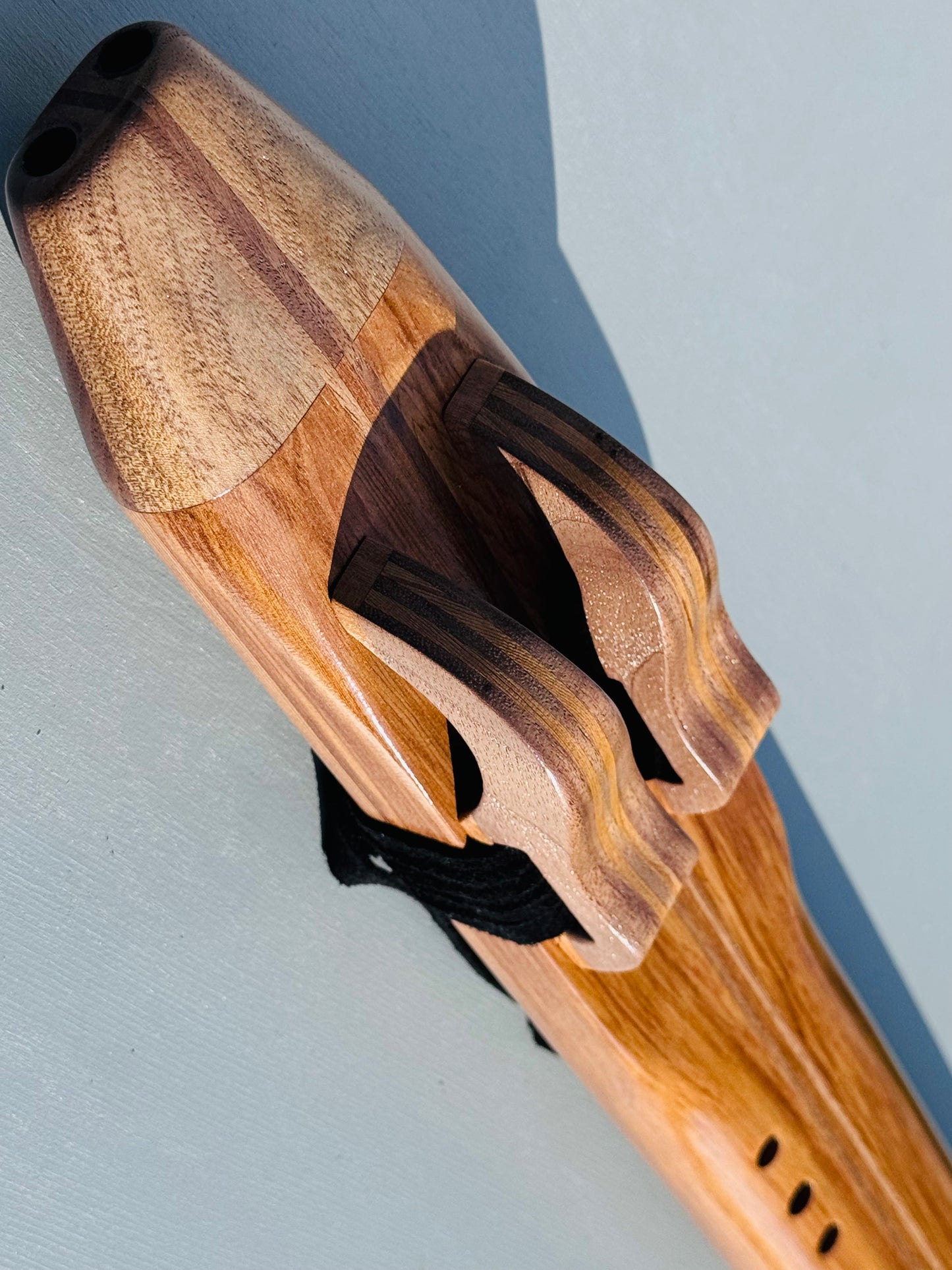 Native American style double flute Aromatic cedar&walnut G 432Hz