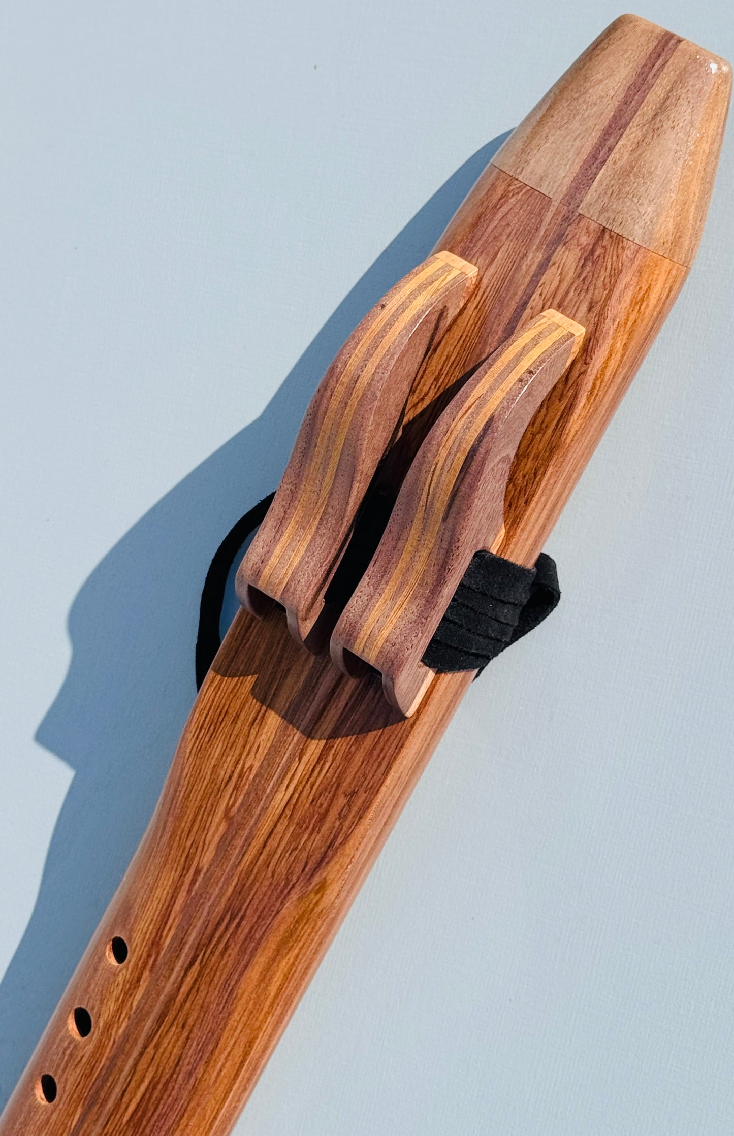 Native American style double flute Aromatic cedar&walnut G 432Hz
