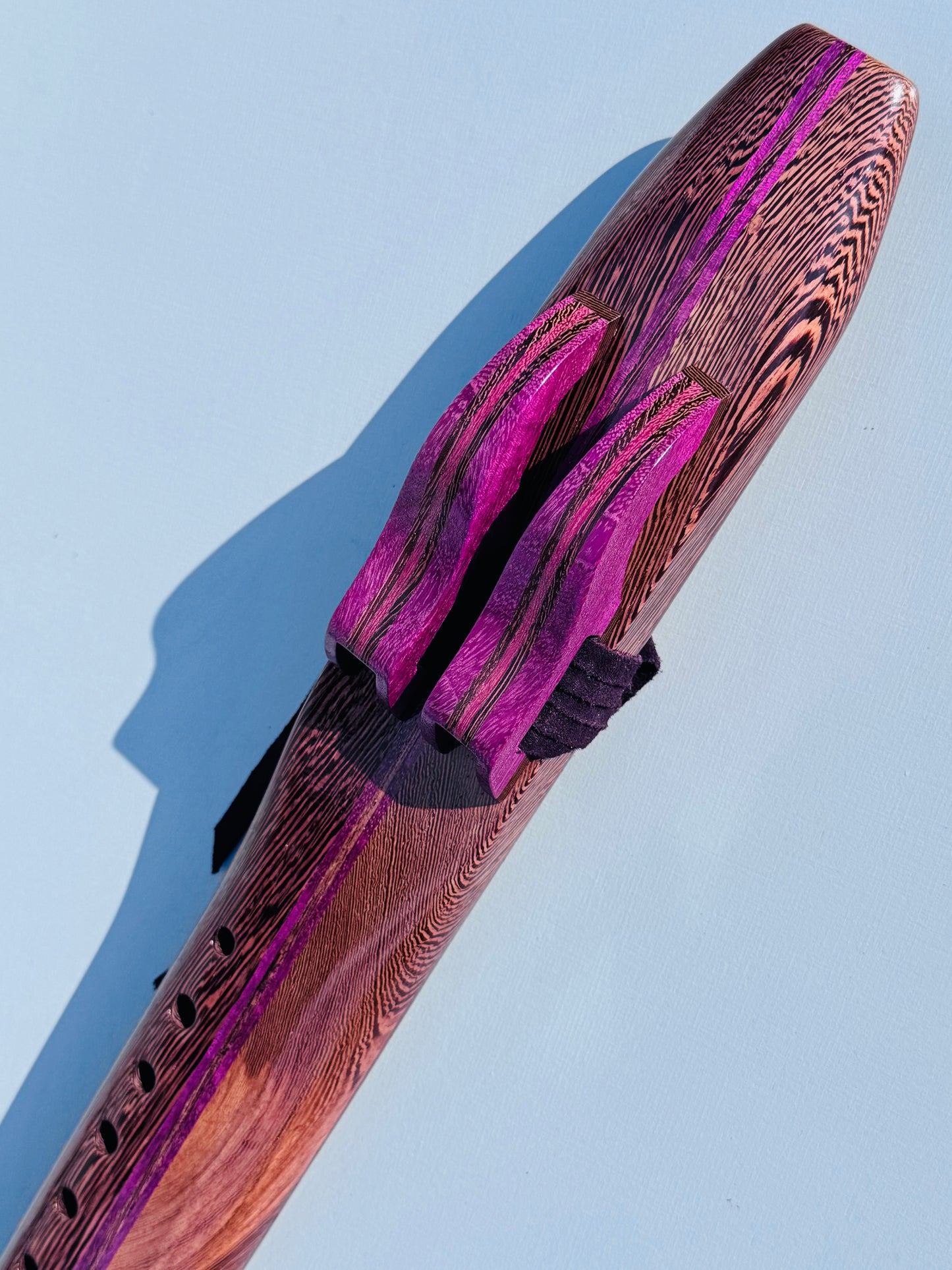 Native American style double flute Wenge A 432Hz