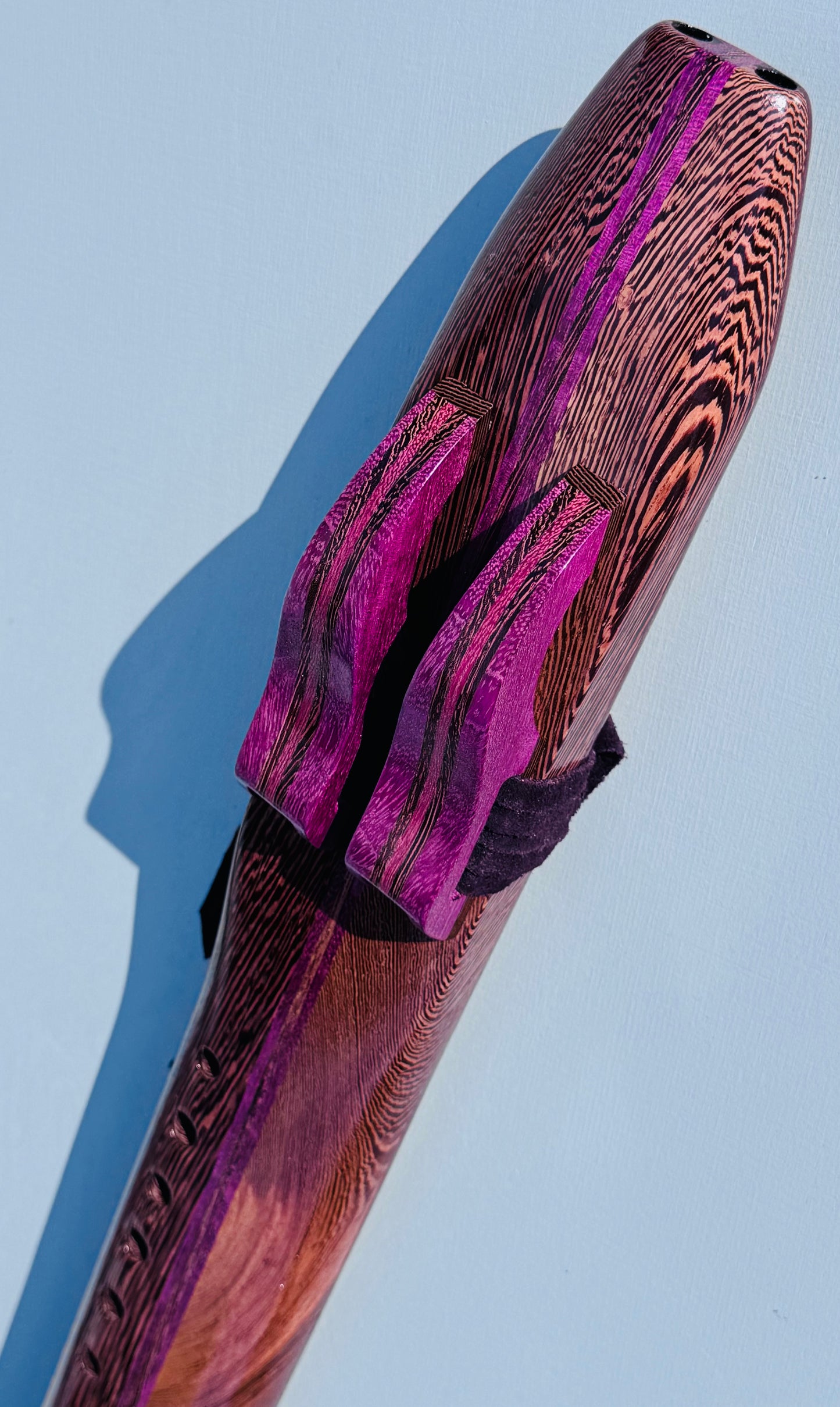Native American style double flute Wenge A 432Hz
