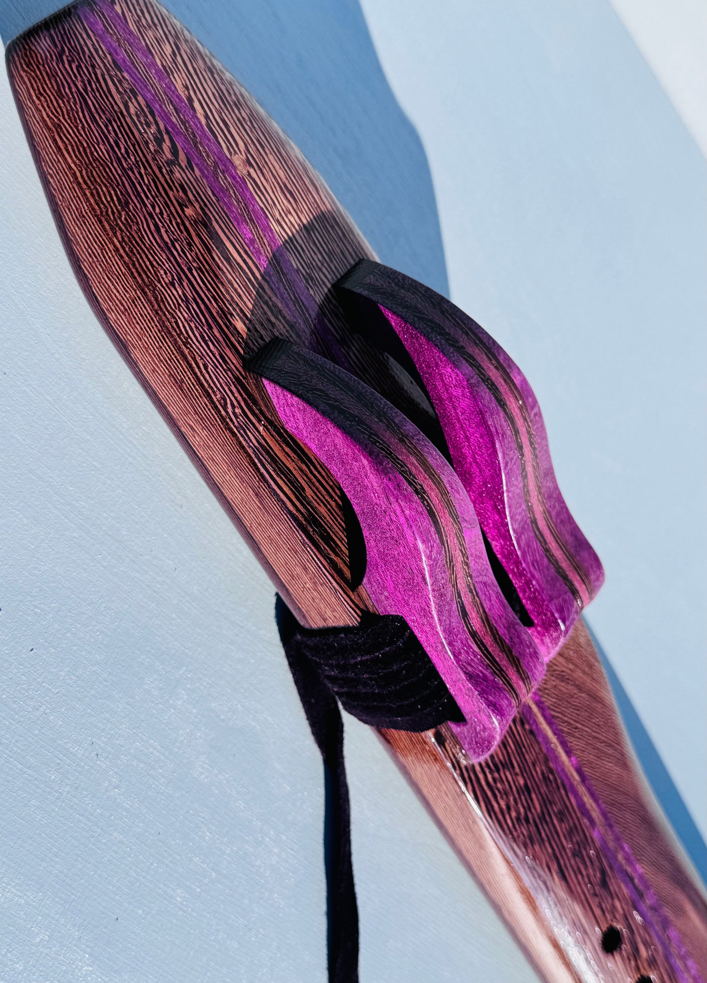 Native American style double flute Wenge A 432Hz