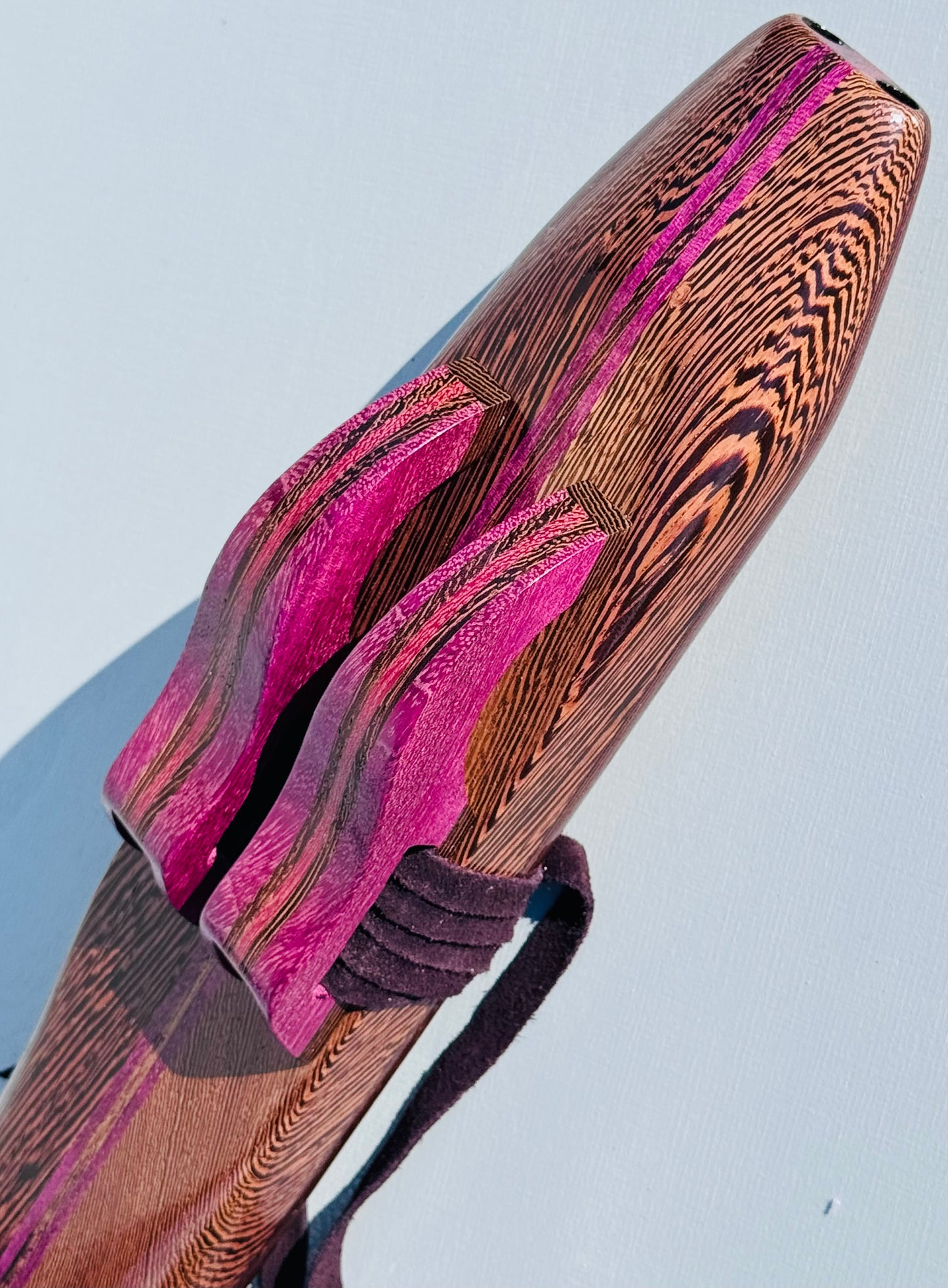 Native American style double flute Wenge A 432Hz