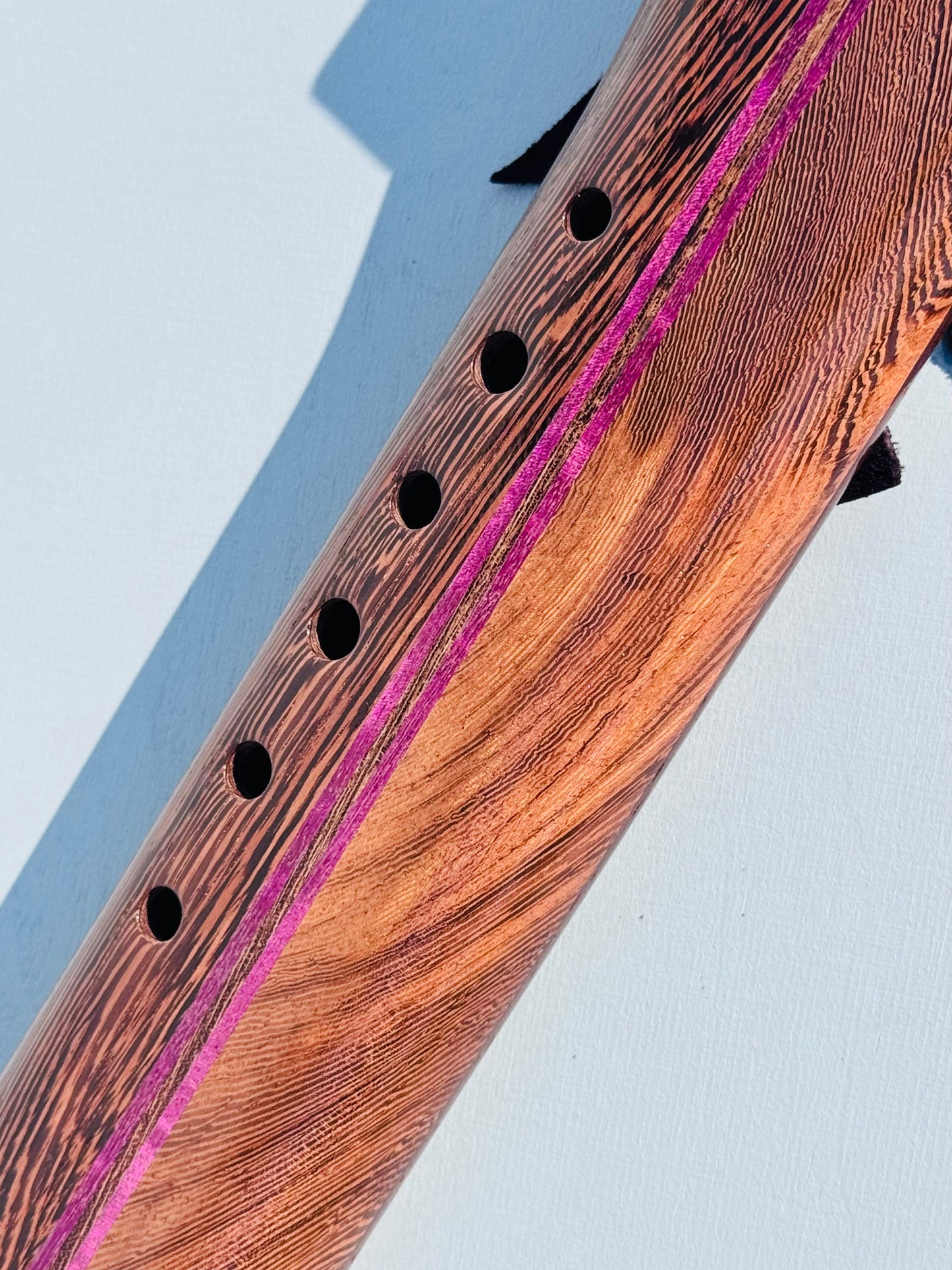 Native American style double flute Wenge A 432Hz