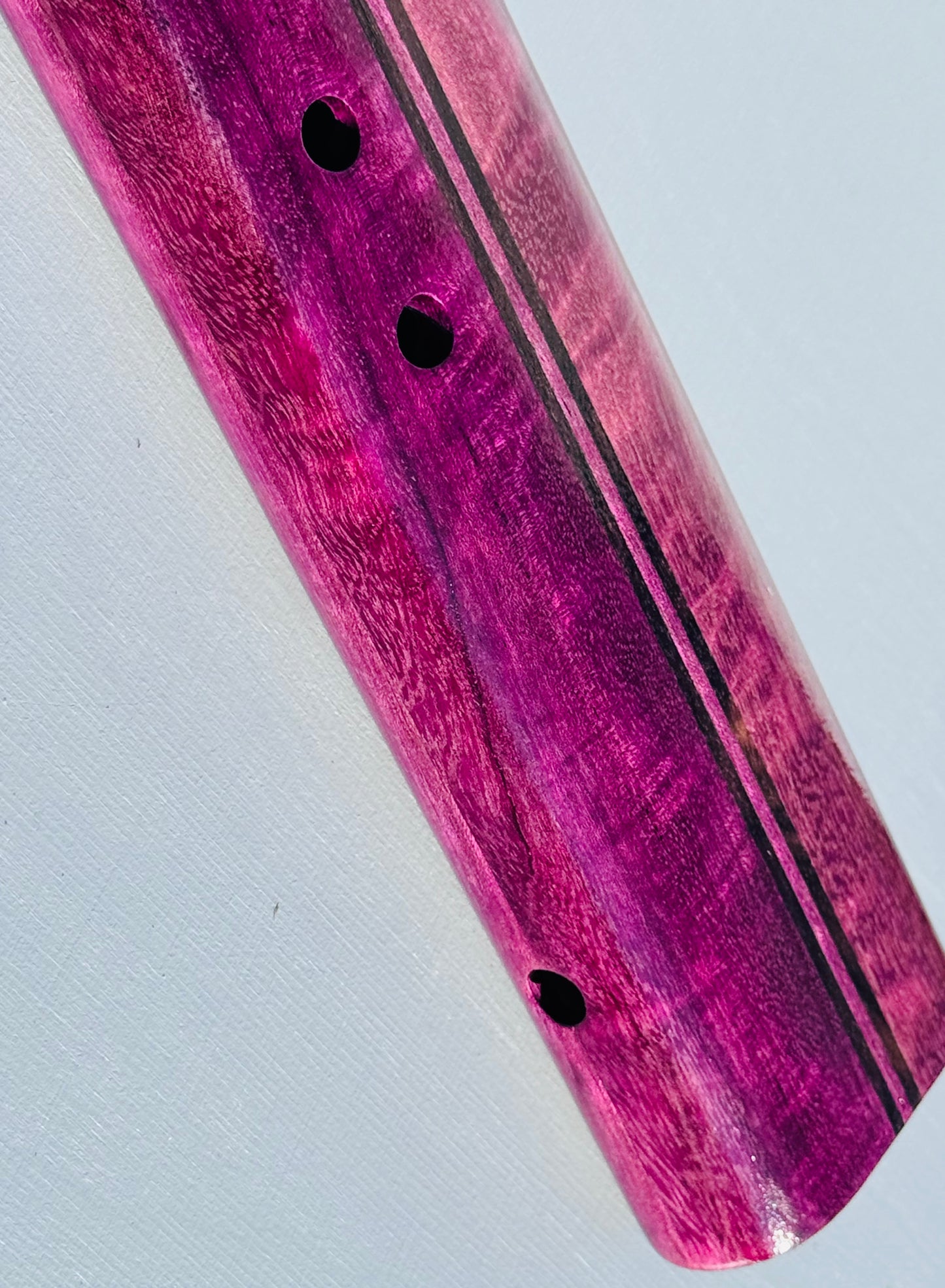 Native American style double flute Purple heart A 440Hz