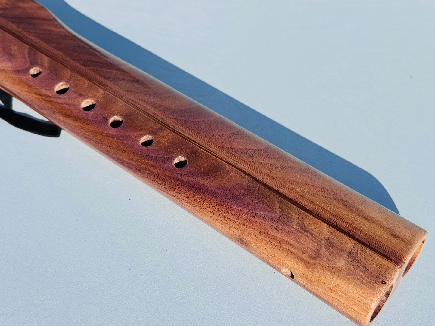 Native American style double flute Walnut A 432Hz