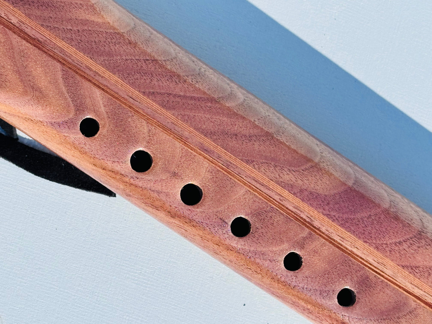 Native American style double flute Walnut A 432Hz