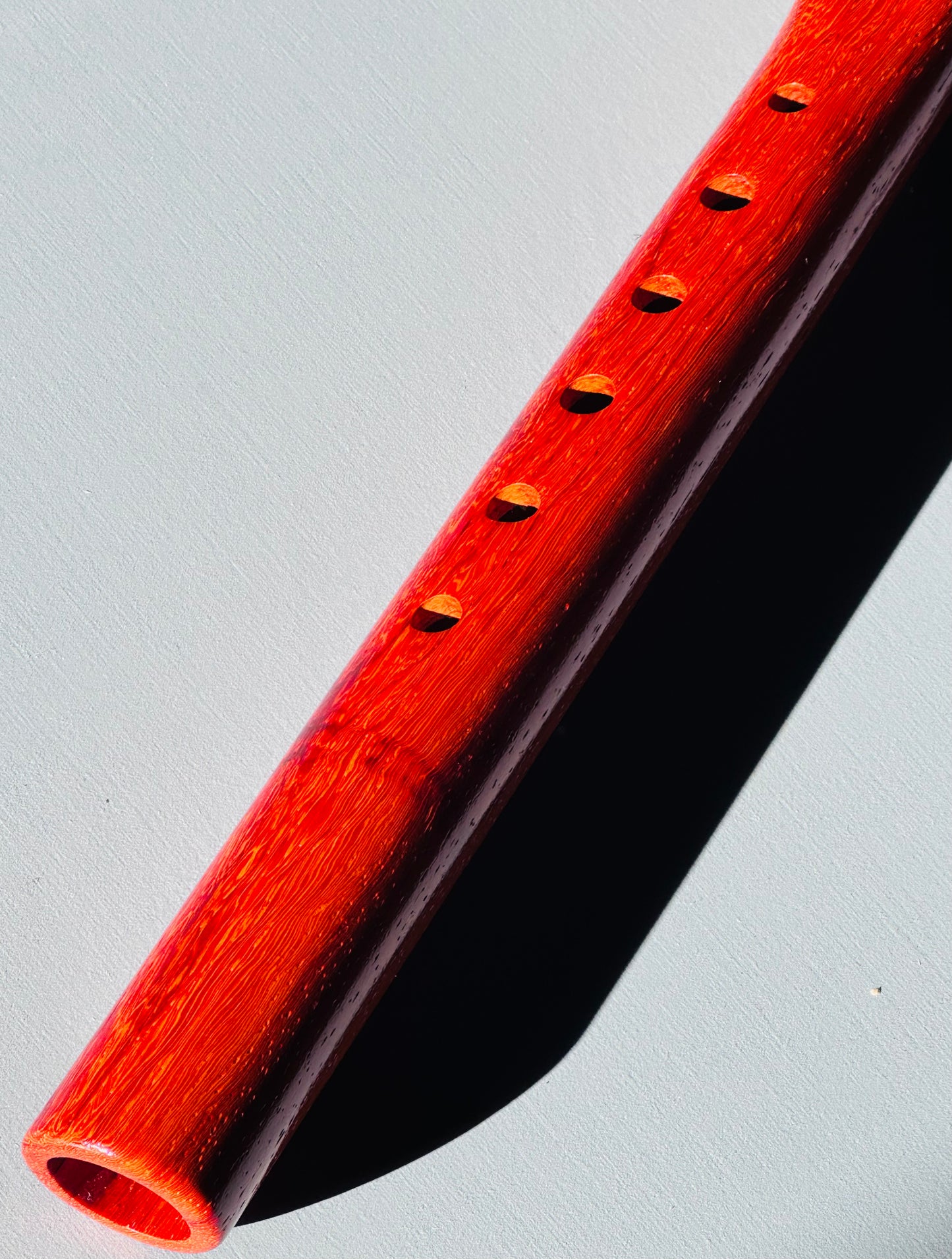 Native American style flute Red padouk A 440Hz