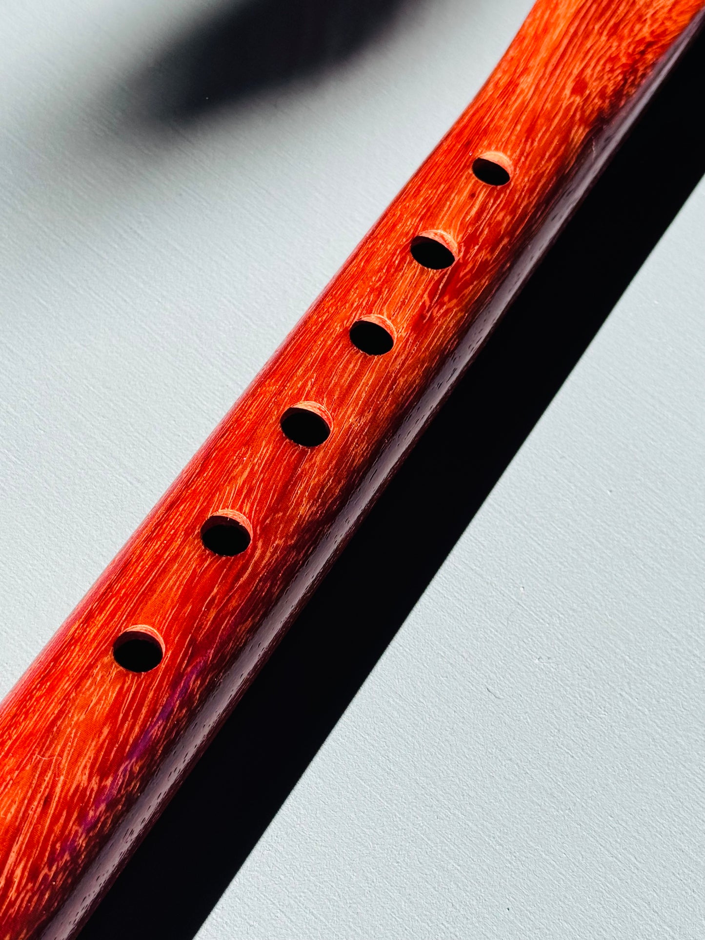 Native American style flute Red padouk A 432Hz