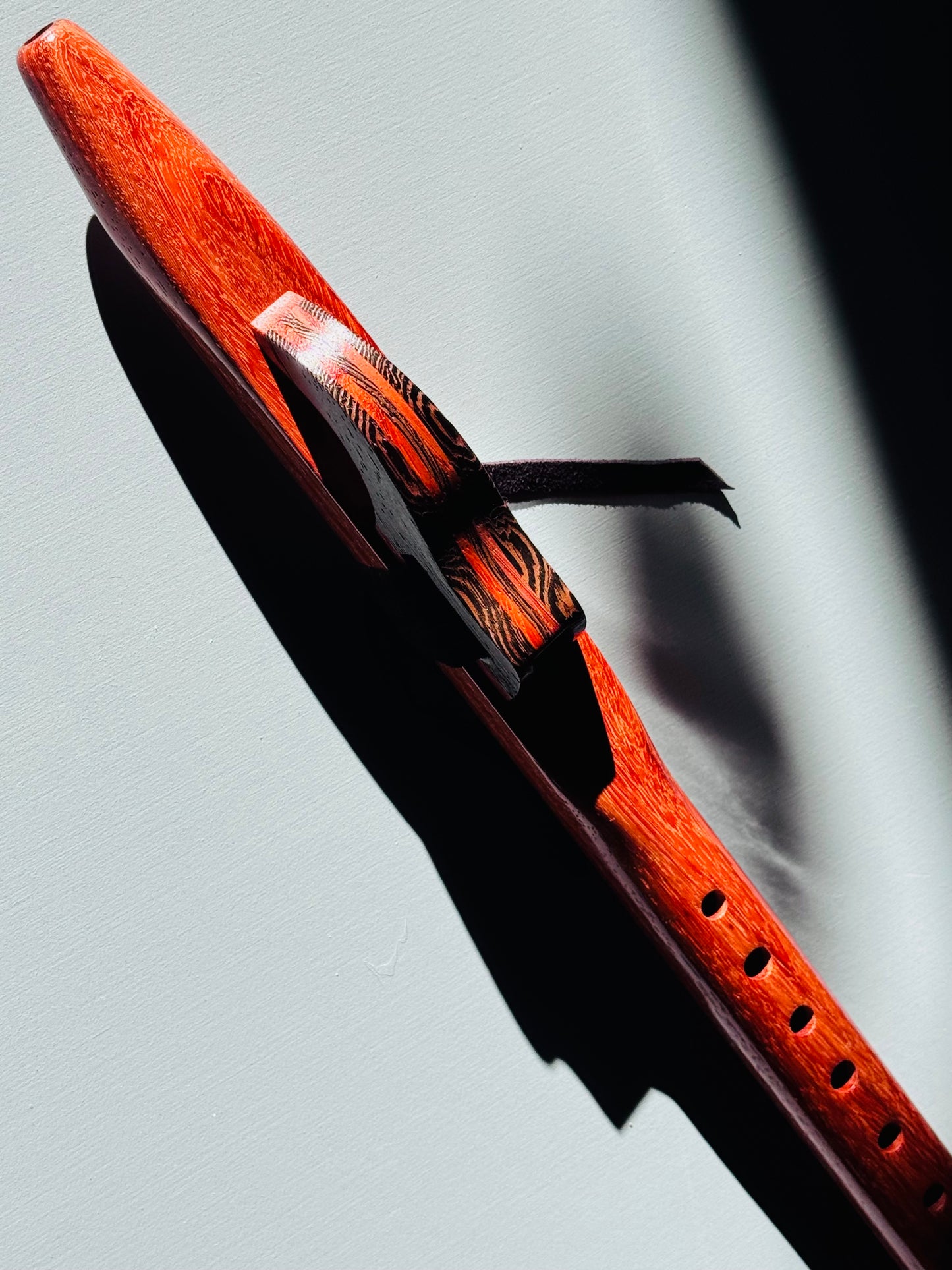 Native American style flute Red padouk A 432Hz