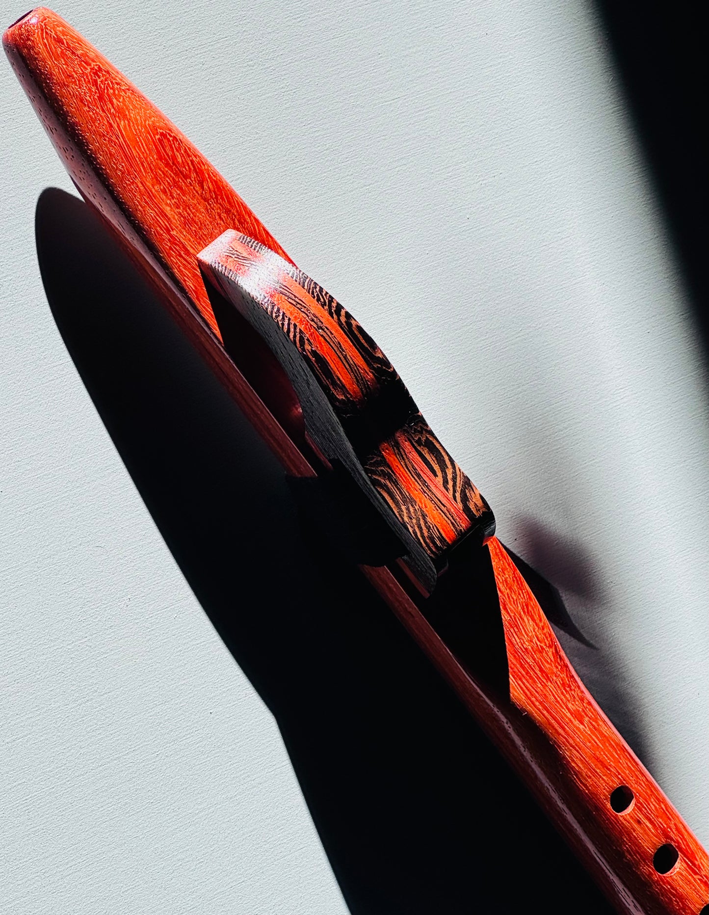Native American style flute Red padouk A 432Hz
