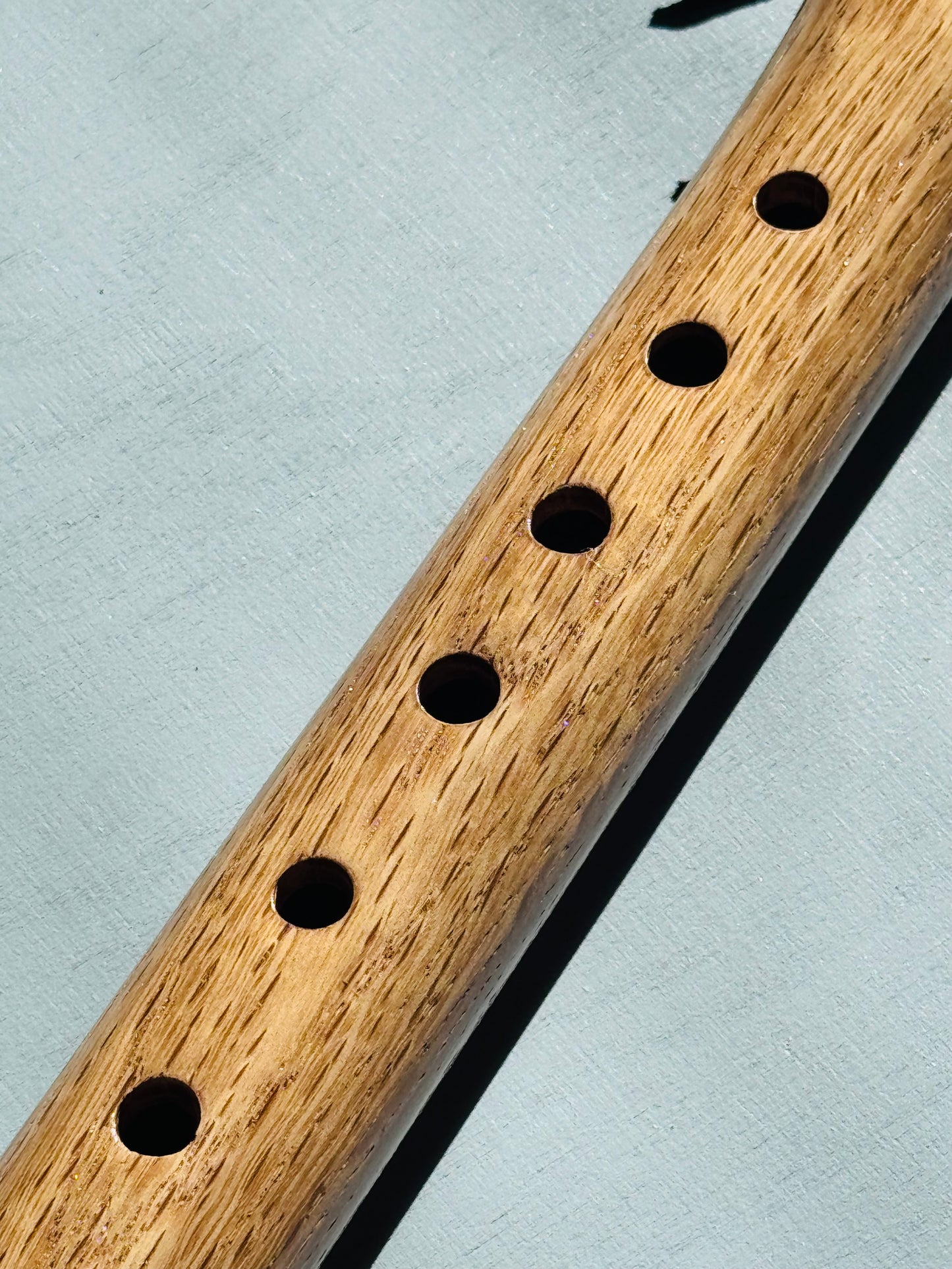 Native American style flute Oak&Zebrano A 440Hz
