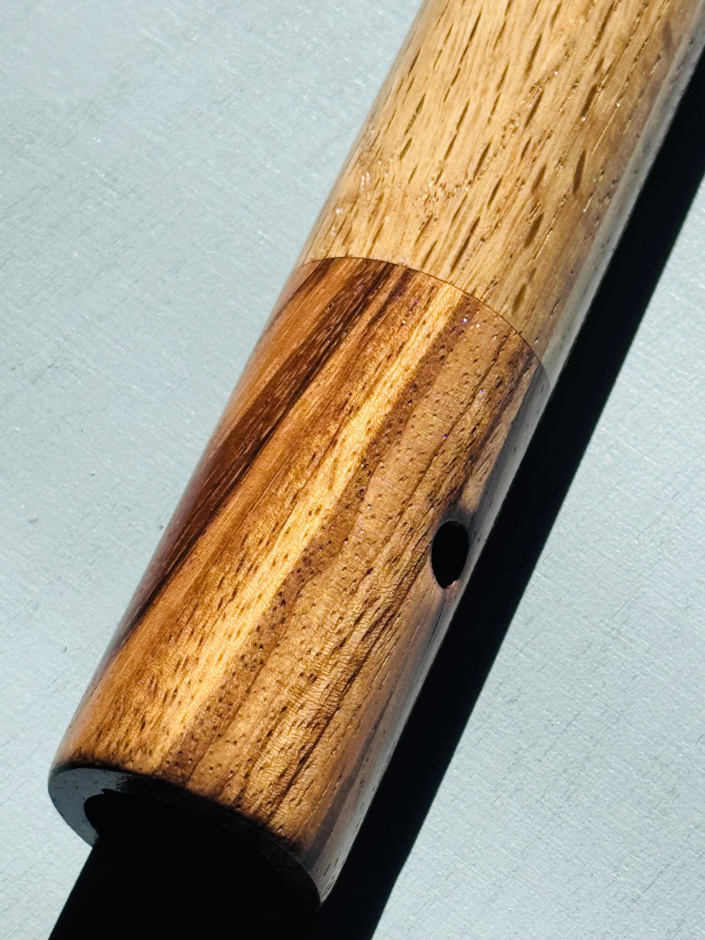 Native American style flute Oak&Zebrano A 440Hz