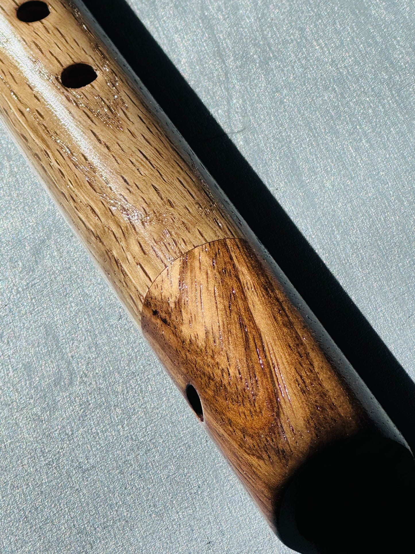 Native American style flute Oak&Zebrano A 440Hz