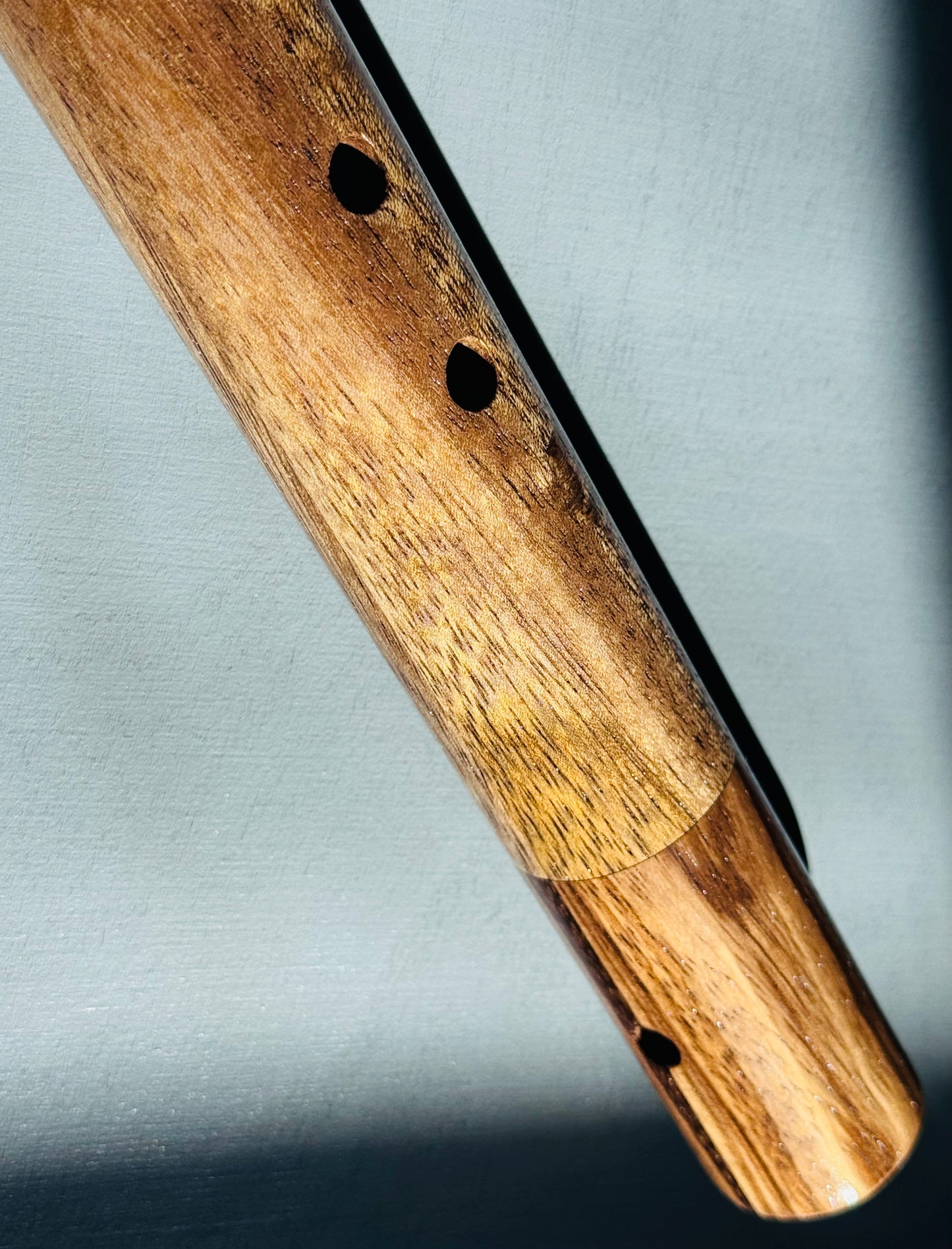 Native American style flute Teak&zebrano A 432Hz