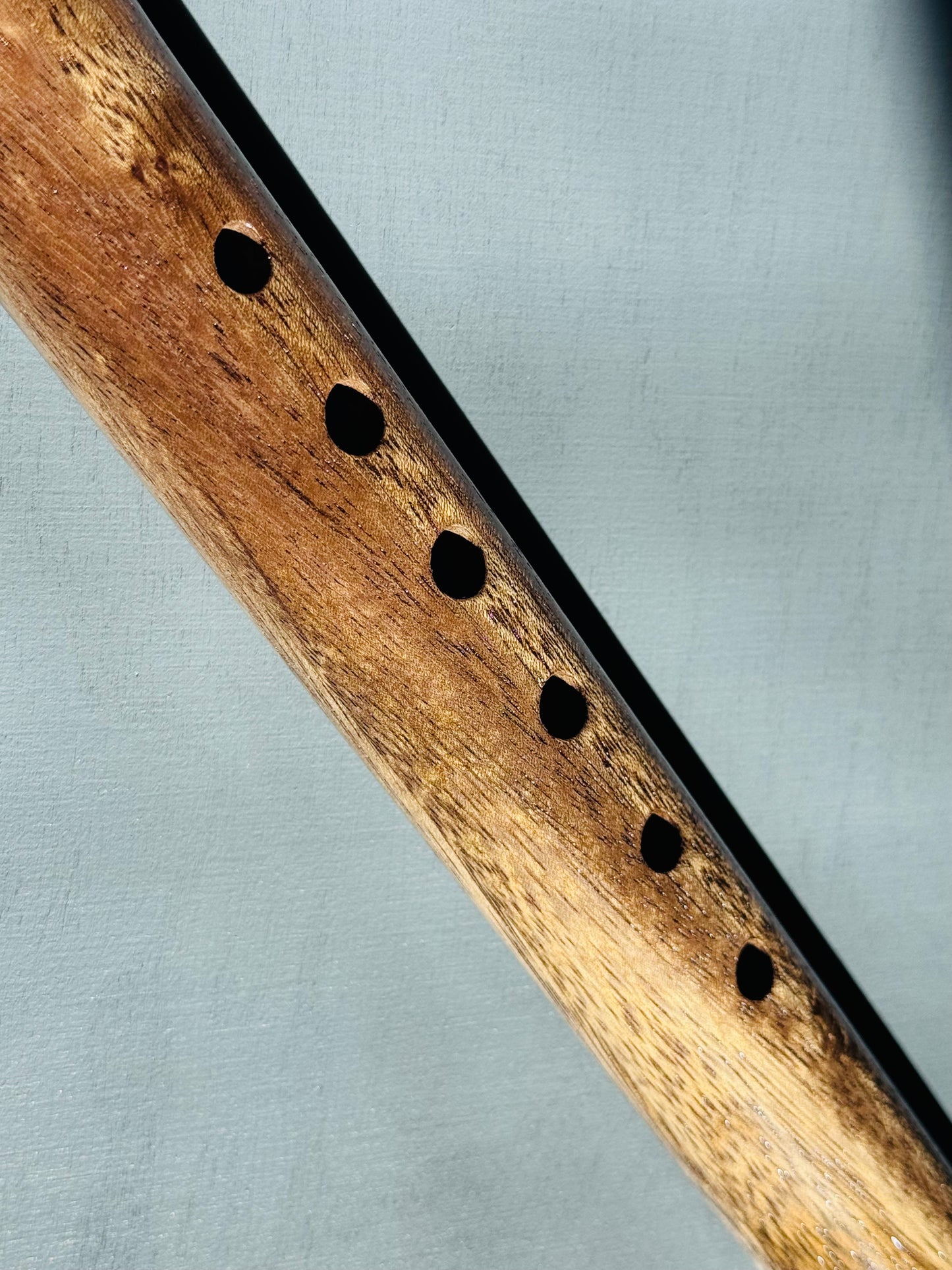Native American style flute Teak&zebrano A 432Hz