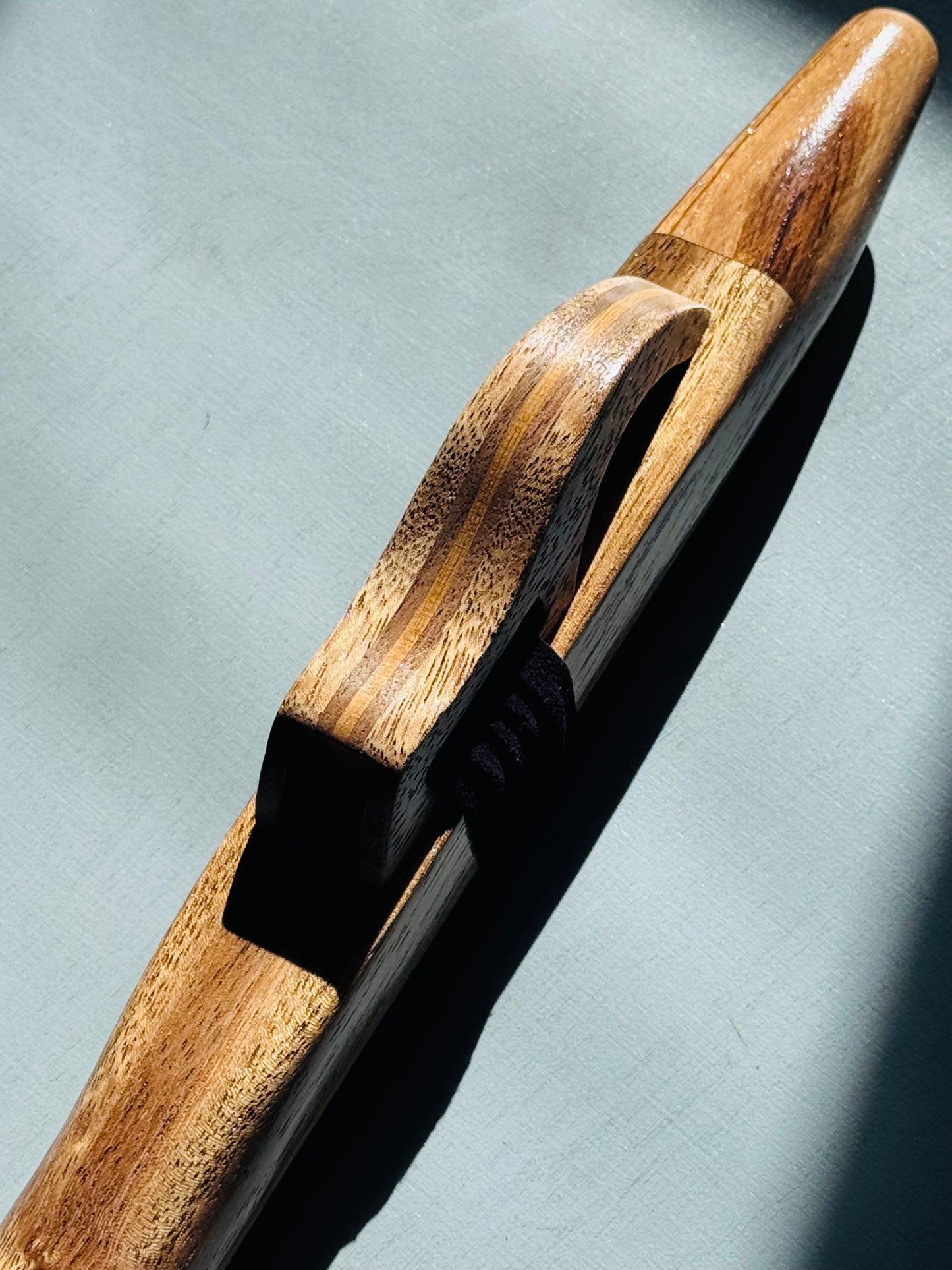 Native American style flute Teak&zebrano A 432Hz