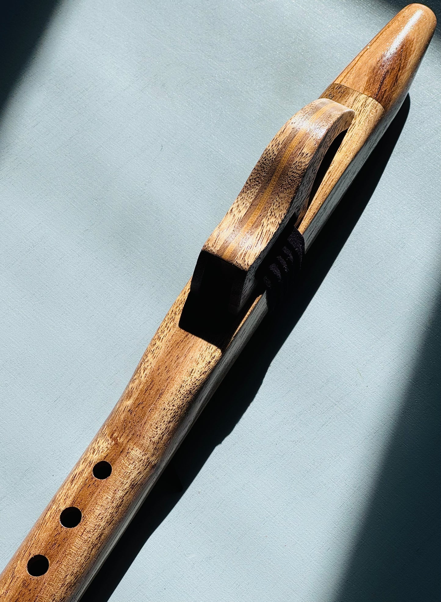 Native American style flute Teak&zebrano A 432Hz