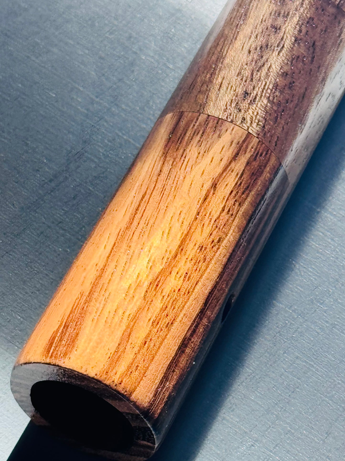 Native American style flute Teak&zebrano A 432Hz