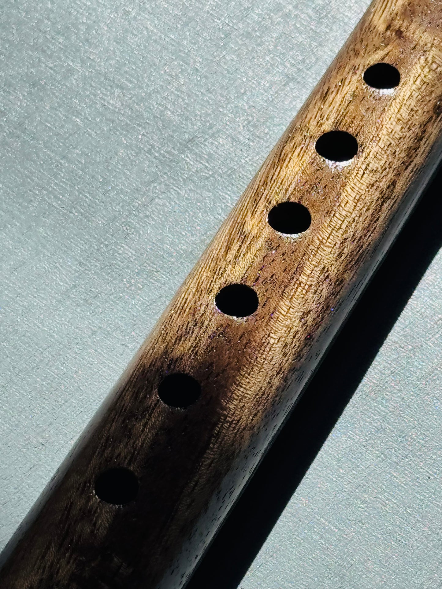 Native American style flute Teak&zebrano A 432Hz