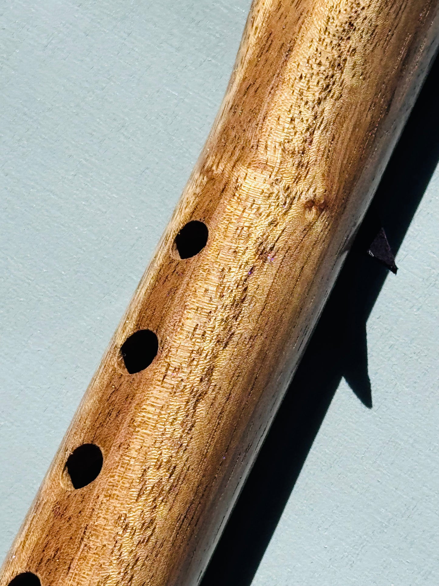 Native American style flute Teak&zebrano A 432Hz